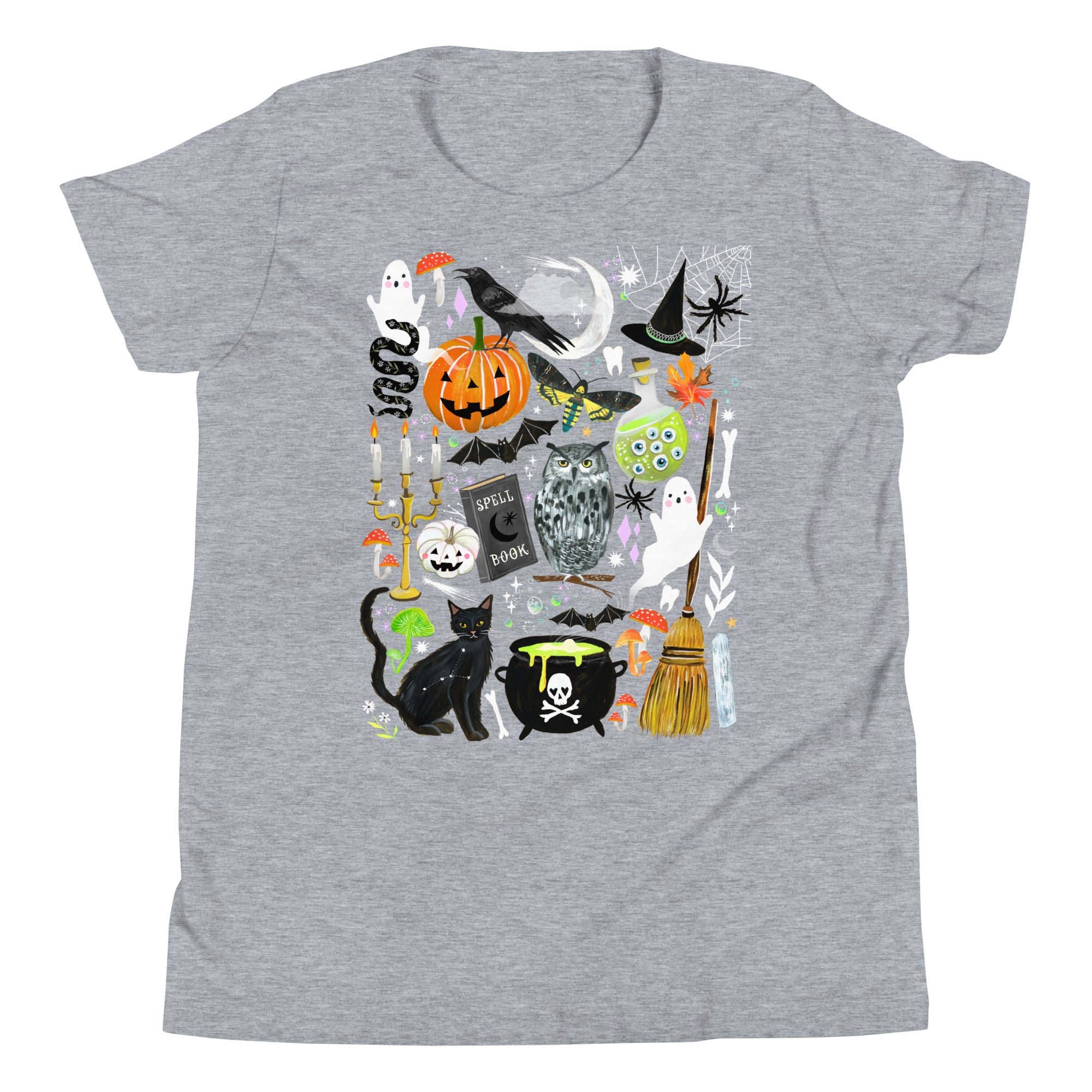 Kids Halloween T-Shirt Athletic Heather
