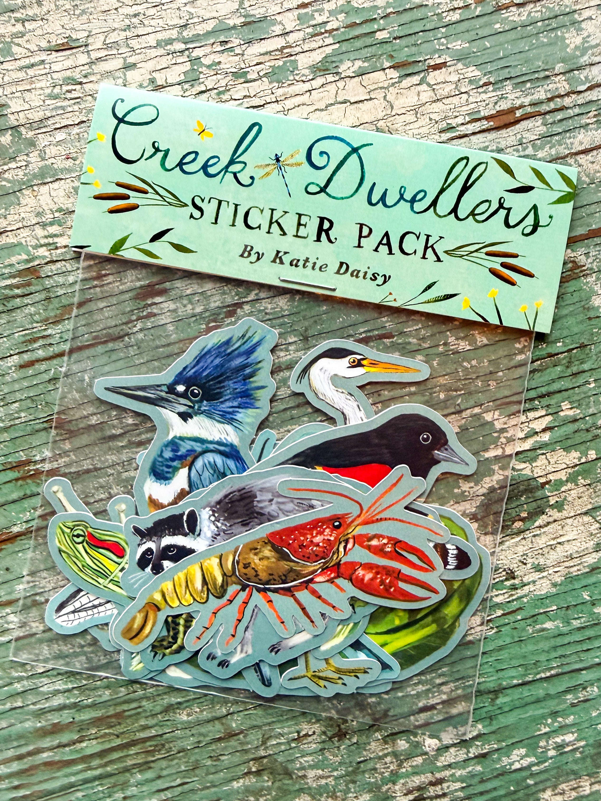 Creek Dwellers Sticker Pack - Set of 10 Matte Stickers