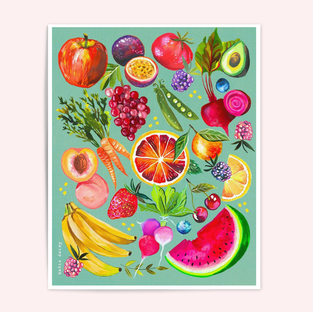 Fruit & Vegetable Art Print