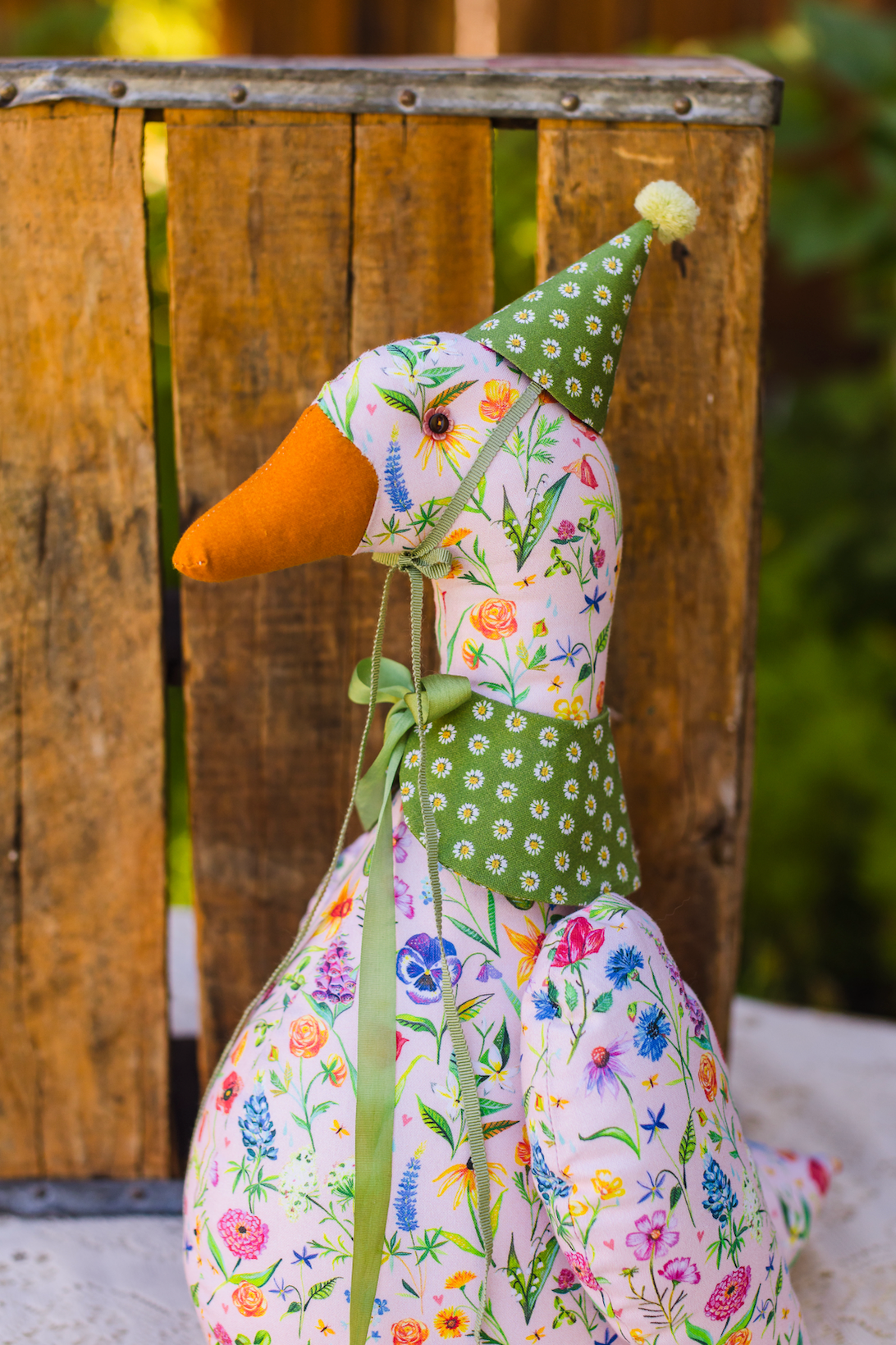 Meadow Flowers Pale Peach Jam Fabric