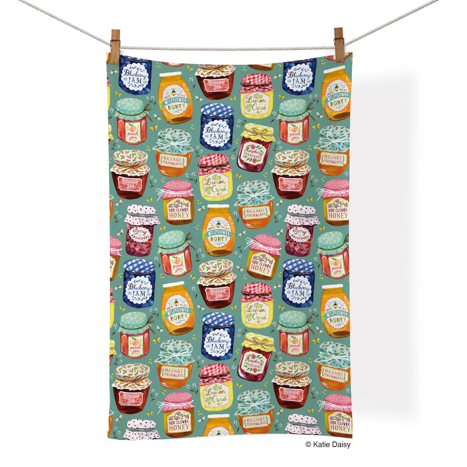 Jam Jar Tea Towel