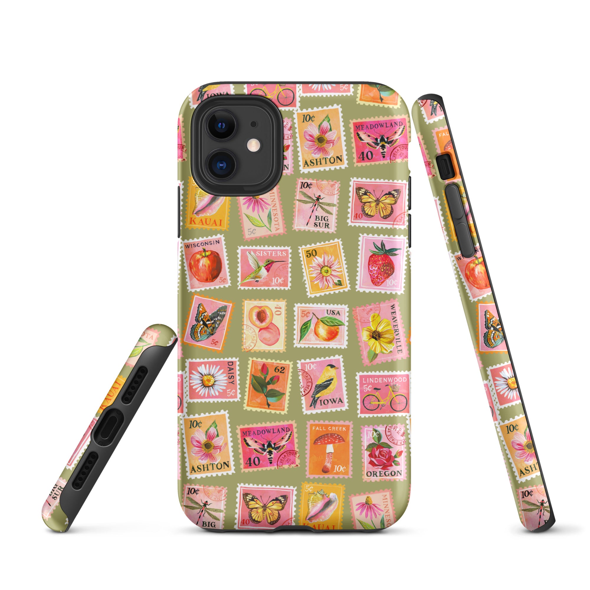 Stamp Collection Tough Case for iPhone® iPhone 11 Matte iPhone 11