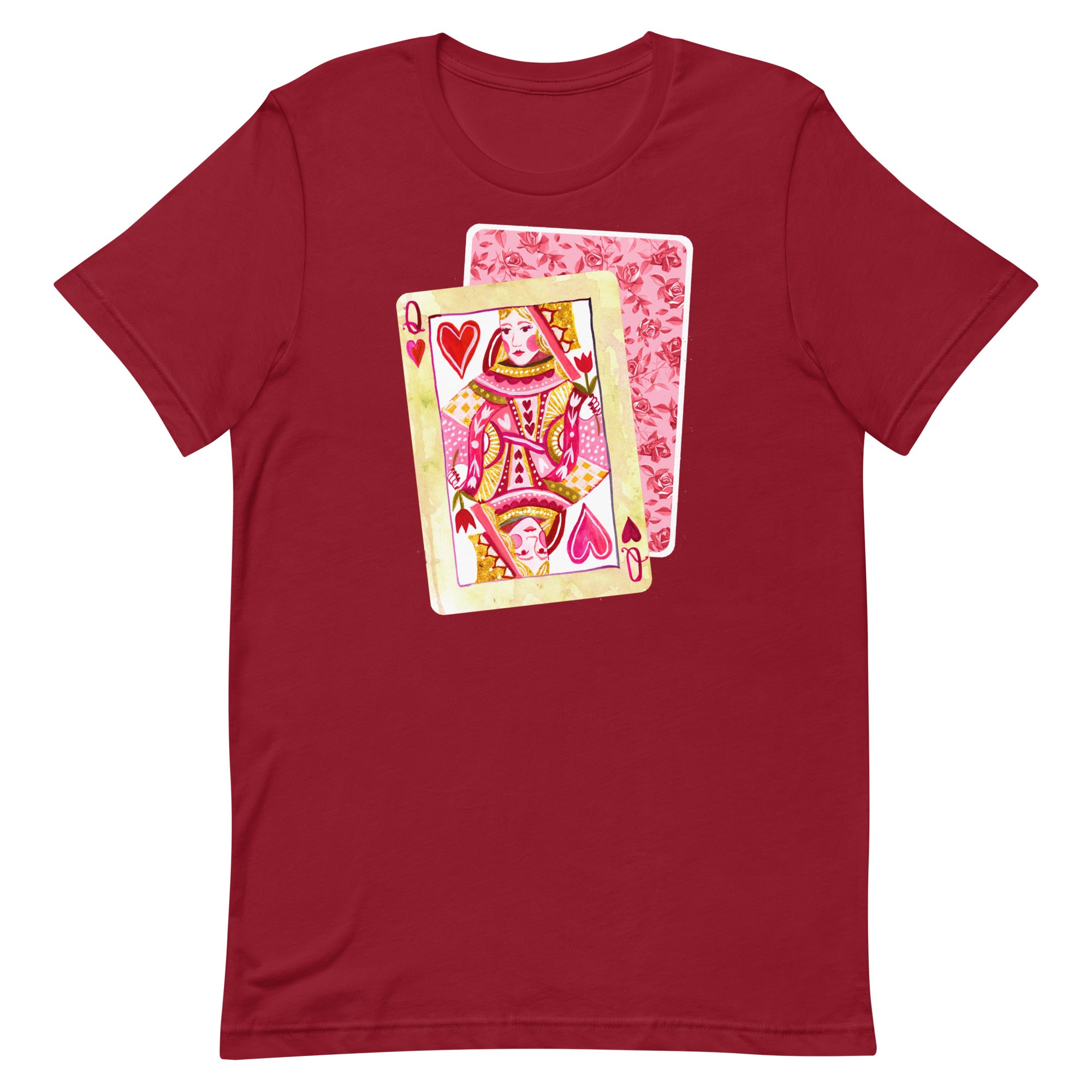 Queen of Hearts T-Shirt Cardinal