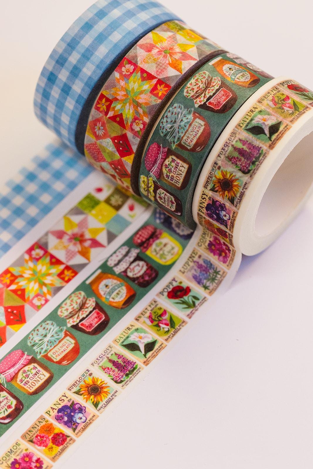 Homespun - 4-Pack Washi Tape Roll Set