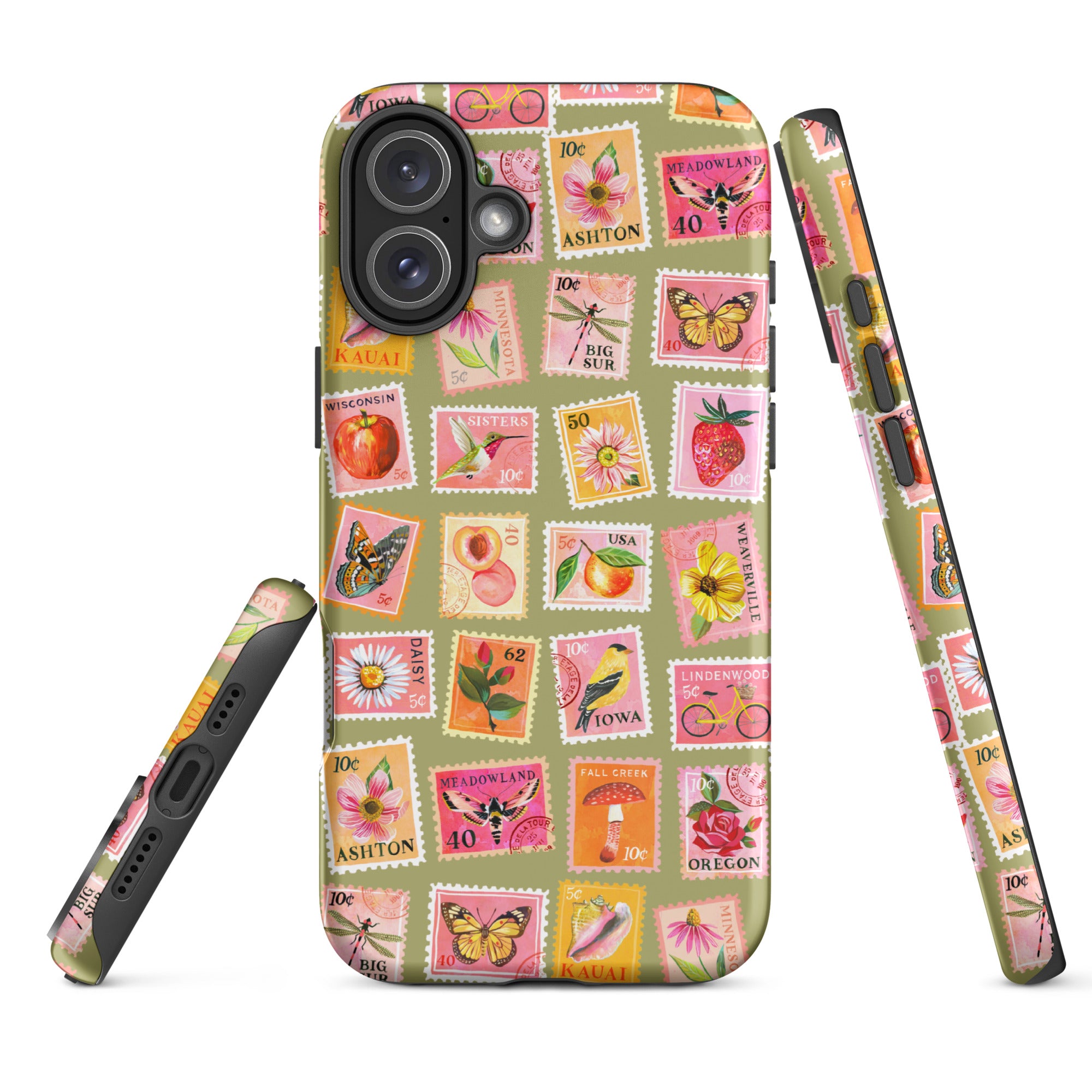 Stamp Collection Tough Case for iPhone® iPhone 16 Plus Matte iPhone 11
