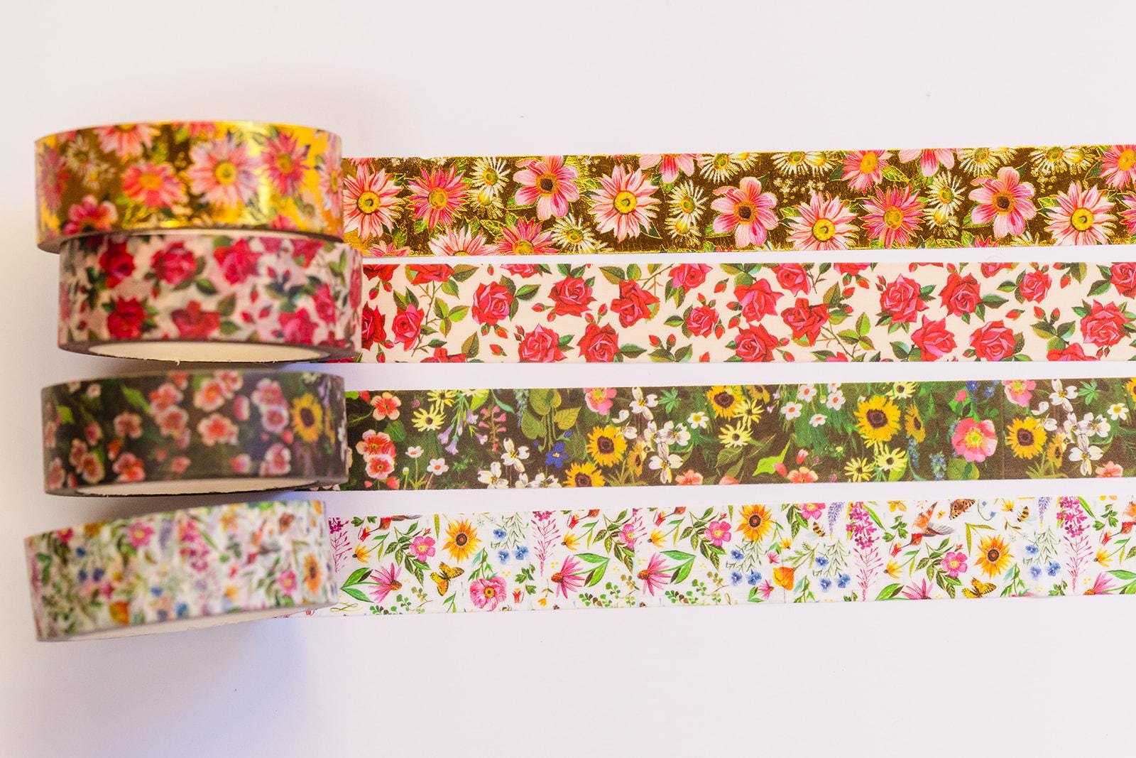 Floral - 4-Pack Washi Tape Roll Set