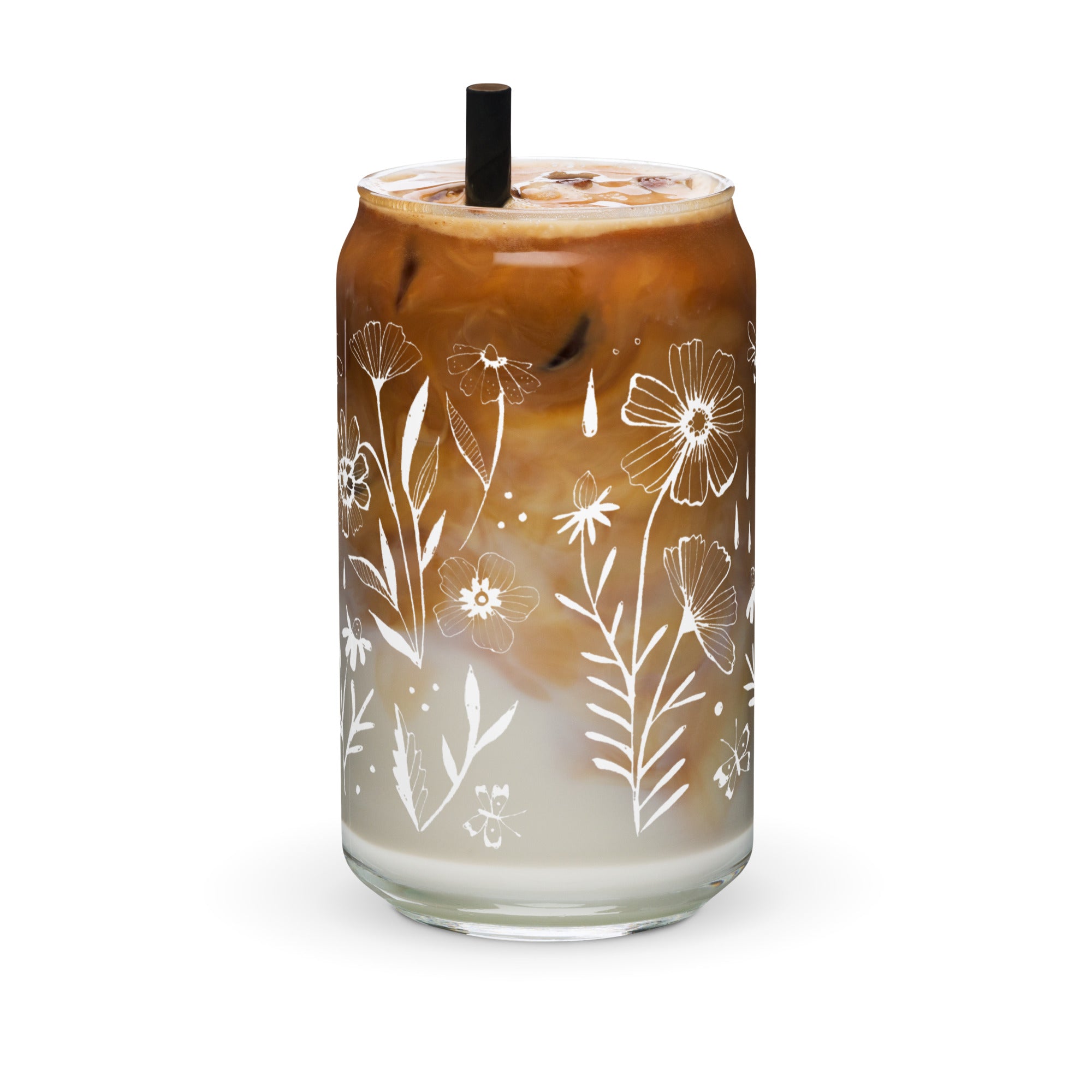 Flowerland Drinking Glass