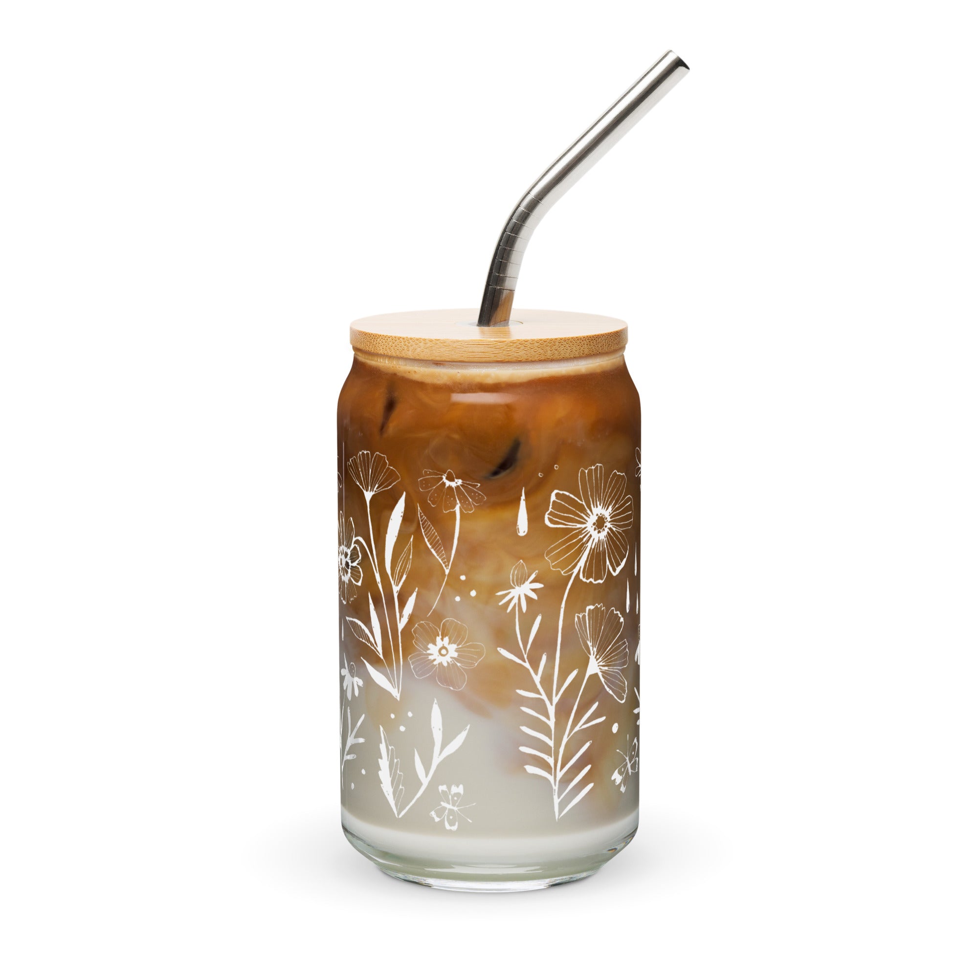 Flowerland Drinking Glass
