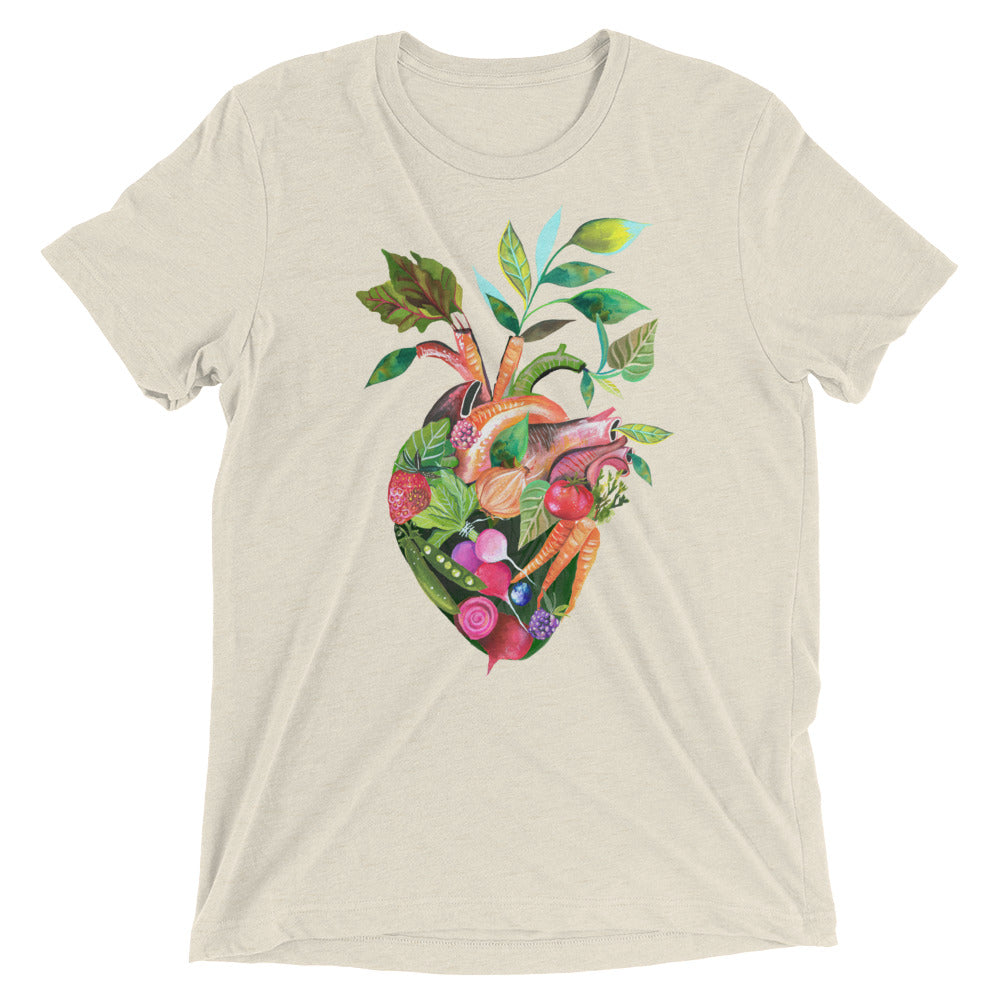 Vegetable Heart Tri-Blend T-Shirt 3X
