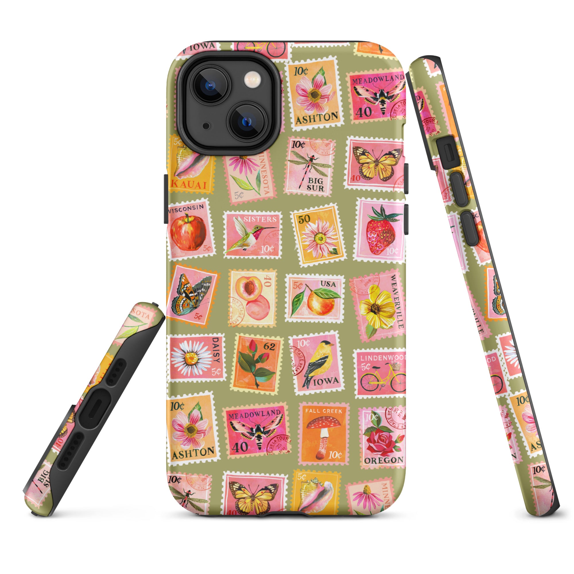 Stamp Collection Tough Case for iPhone® iPhone 14 Plus Matte iPhone 11