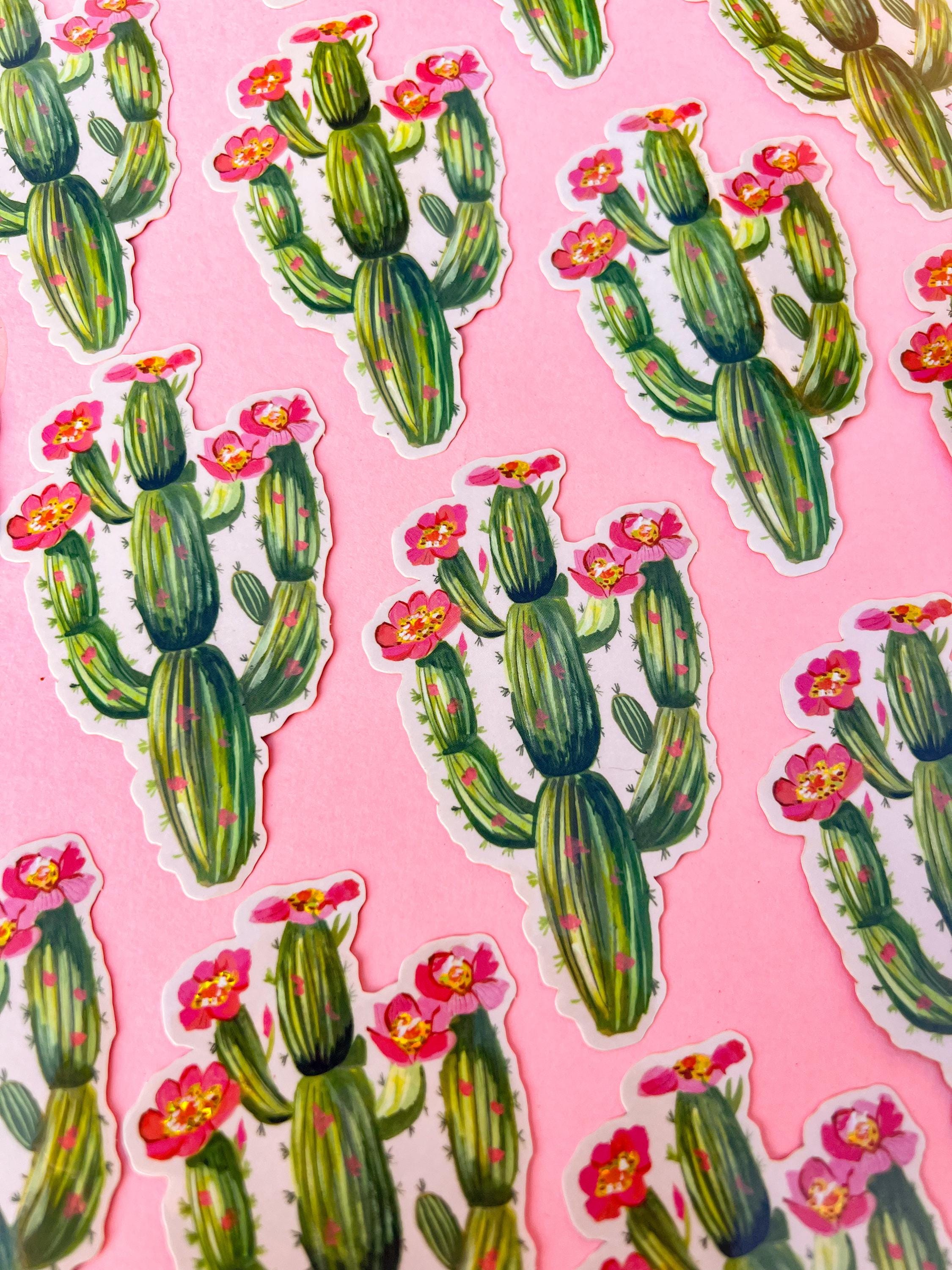 Cactus Glitter Sticker