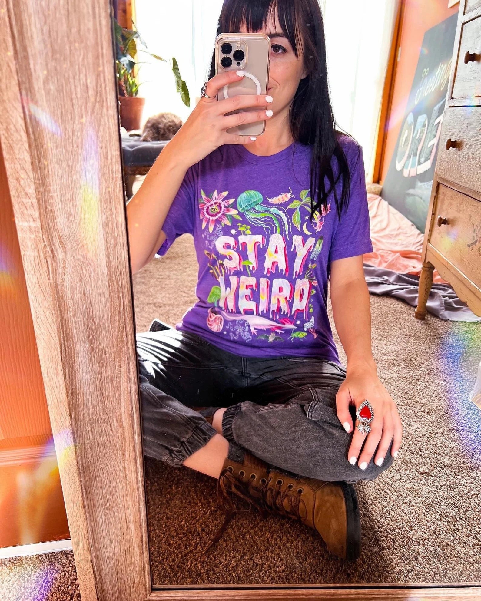 Stay Weird Tri Blend T-Shirt