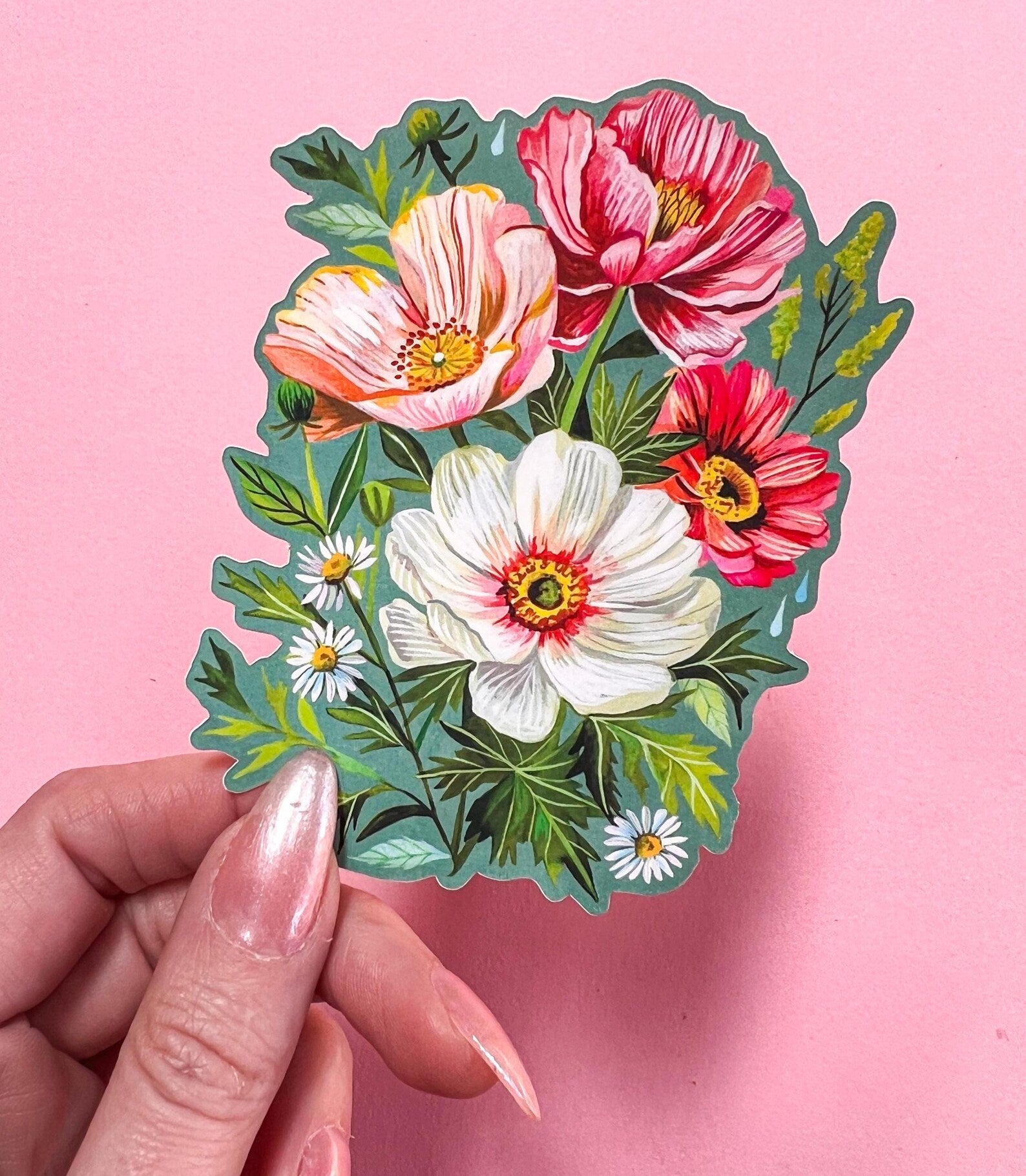 Lydia's Bouquet Matte Sticker
