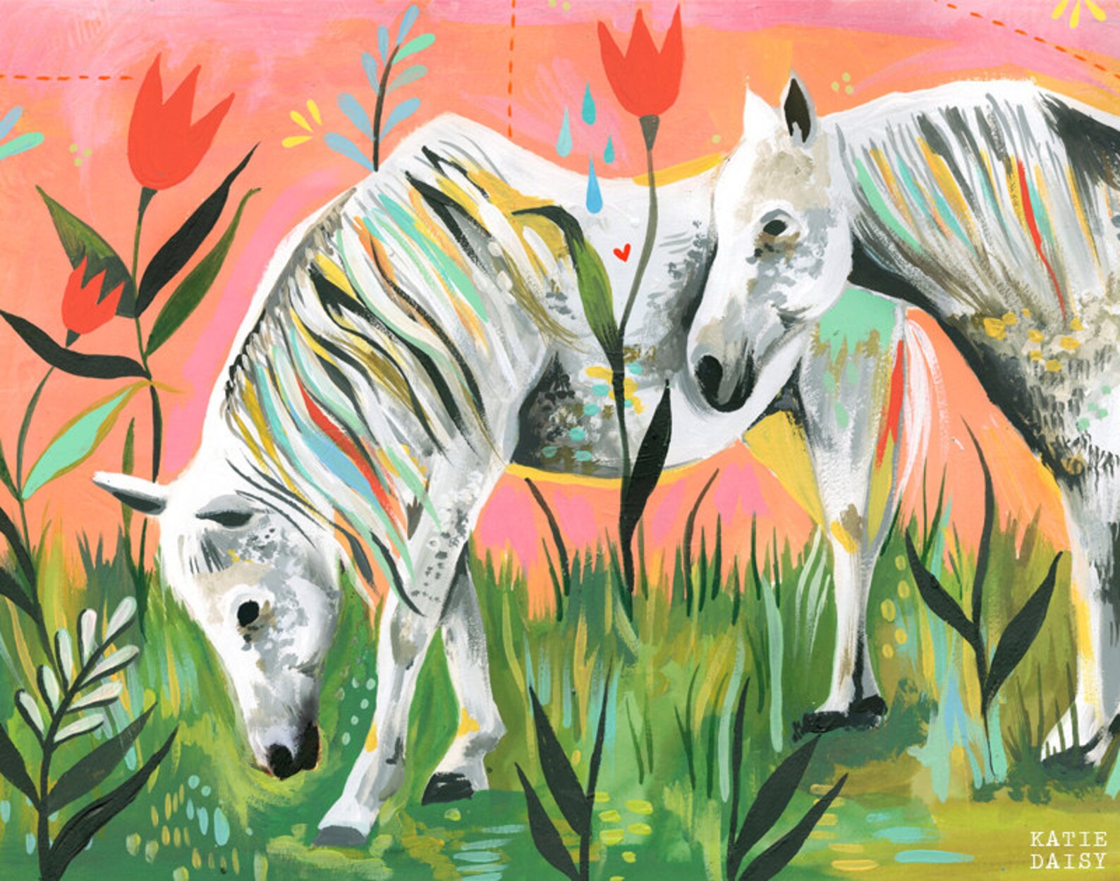 Magic Horses Art Print