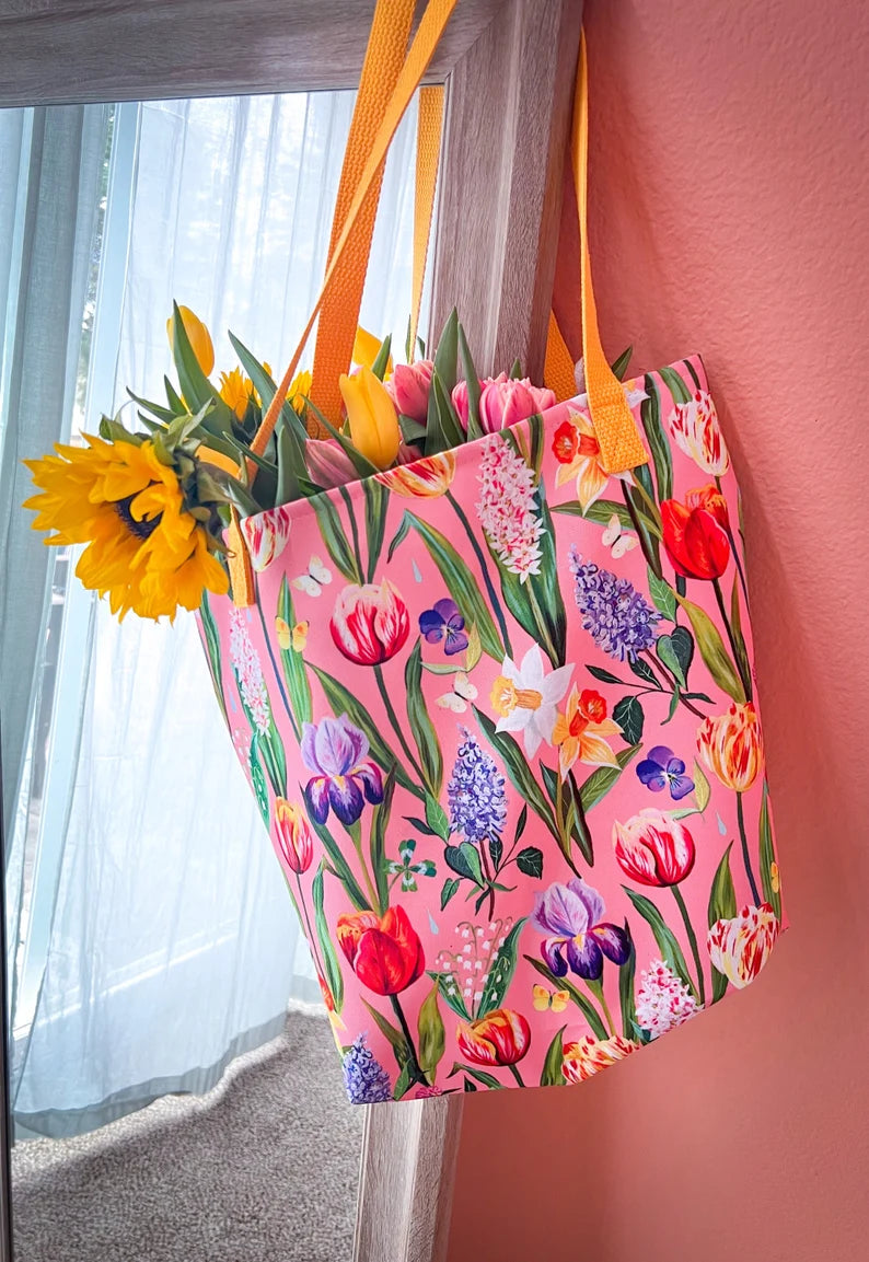 Tulip Field Tote Bag