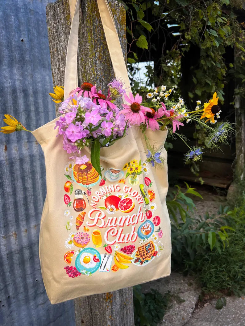 Brunch Club Organic Cotton Tote Bag