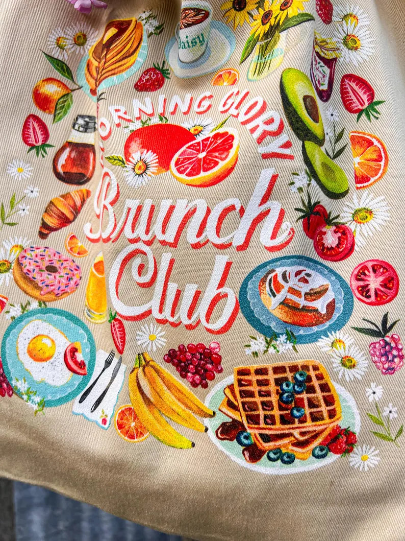Brunch Club Organic Cotton Tote Bag