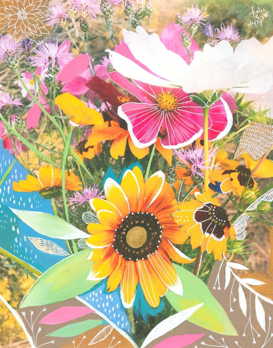 Wildflower Bouquet Art Print