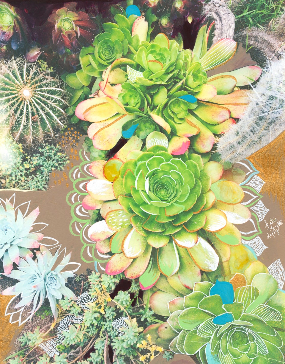 Succulents Art Print