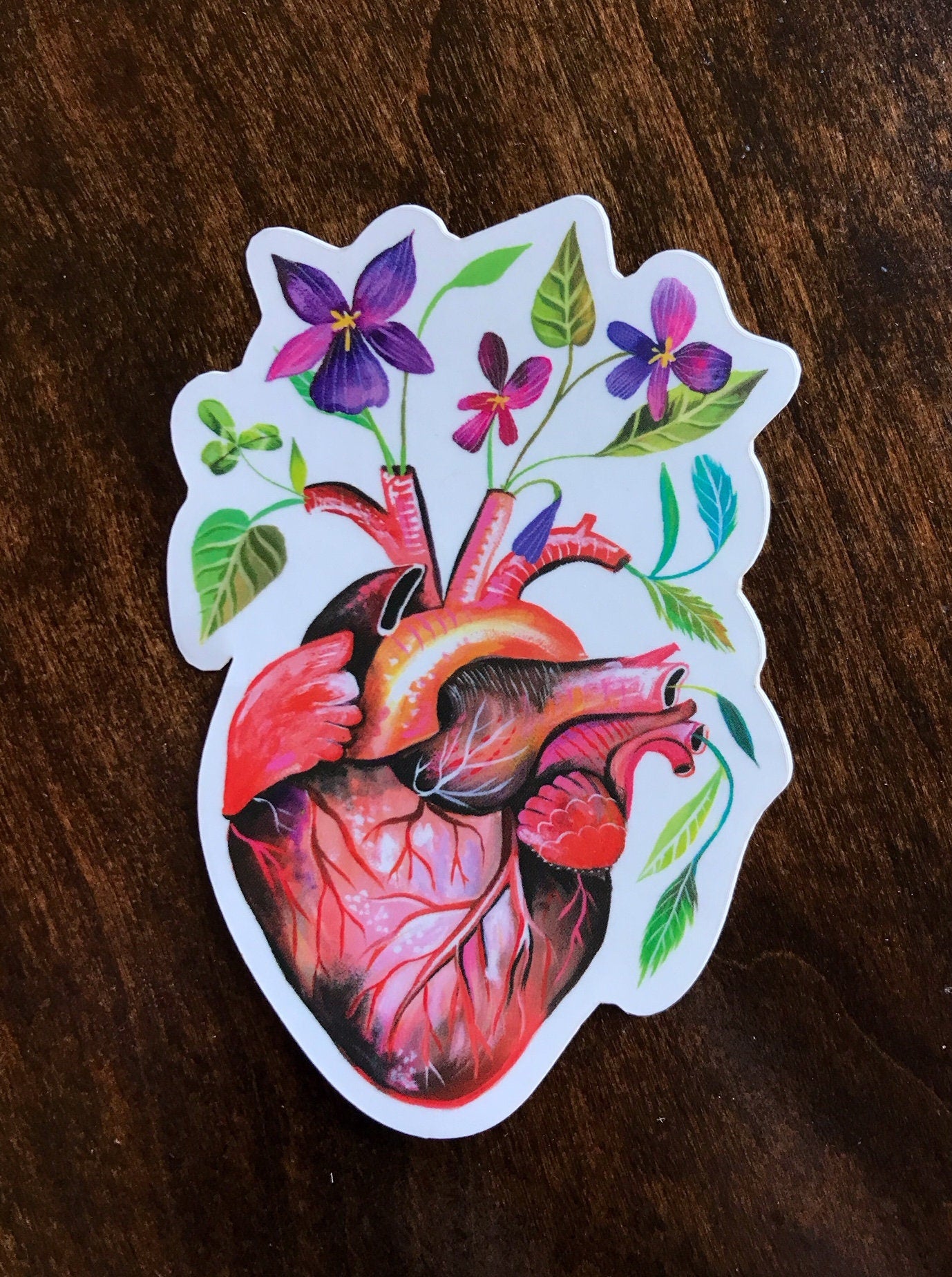 GARDEN HEART - Matte Laminate Sticker