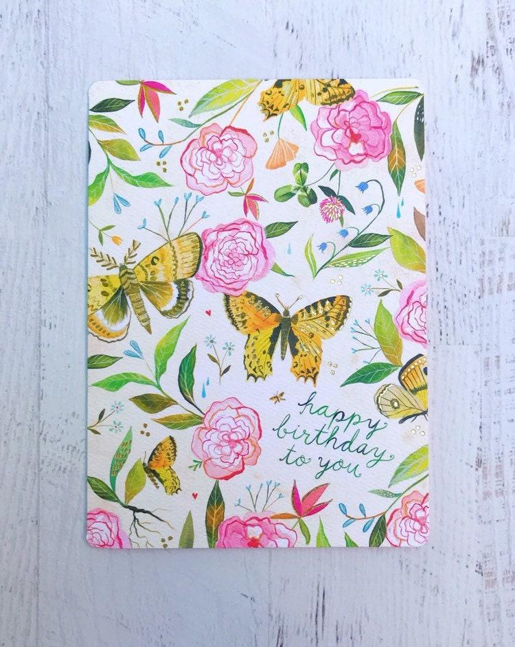 Birthday Butterfly - Greeting Card