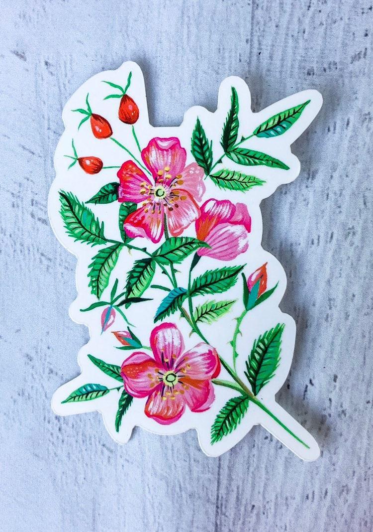 WILD ROSE - Matte Laminate Sticker