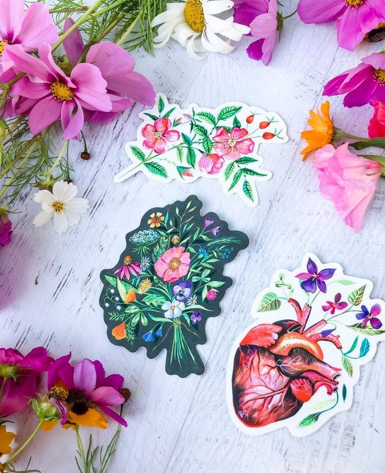 GARDEN HEART - Matte Laminate Sticker