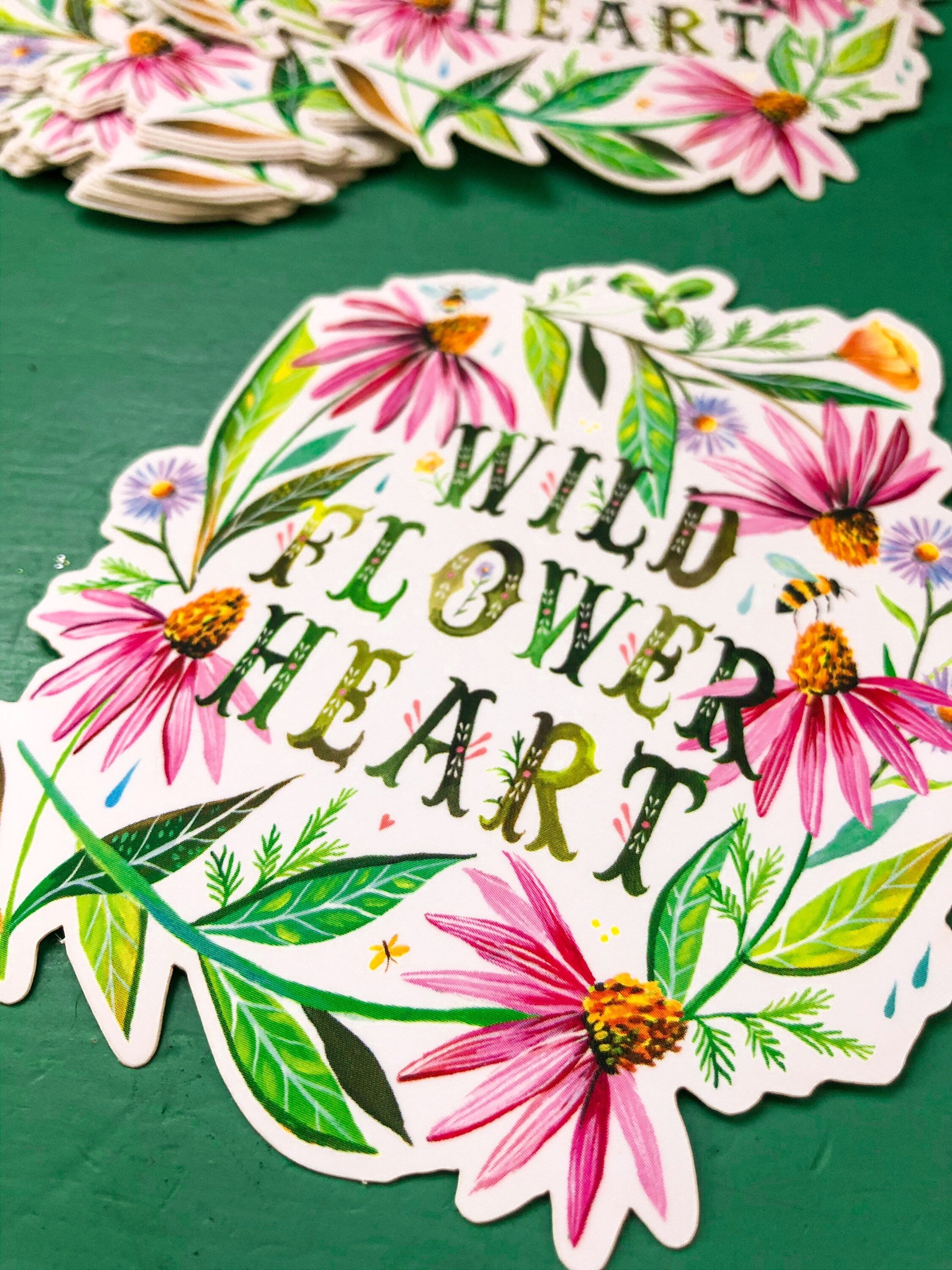 Wildflower Heart - Matte Sticker