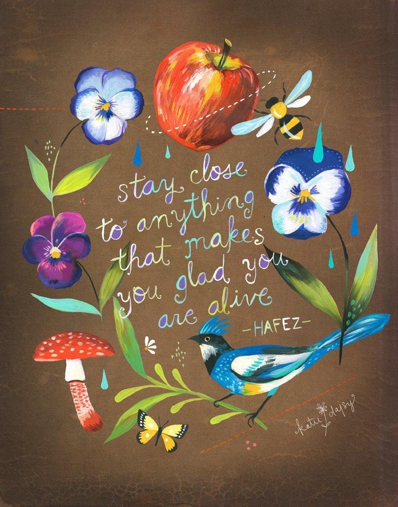 Stay Close Art Print