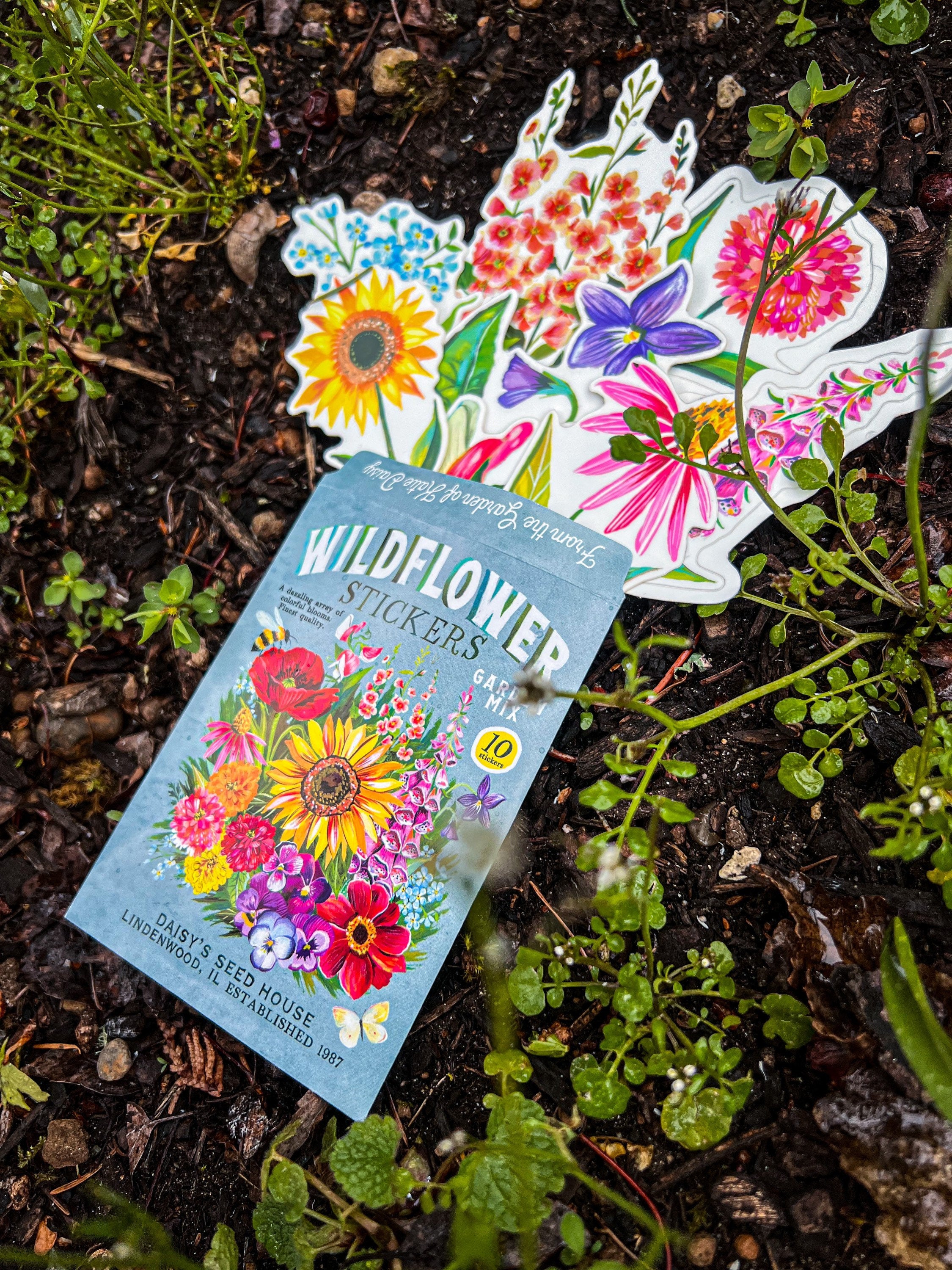 Wildflower Sticker Pack - Set of 10 Matte Stickers
