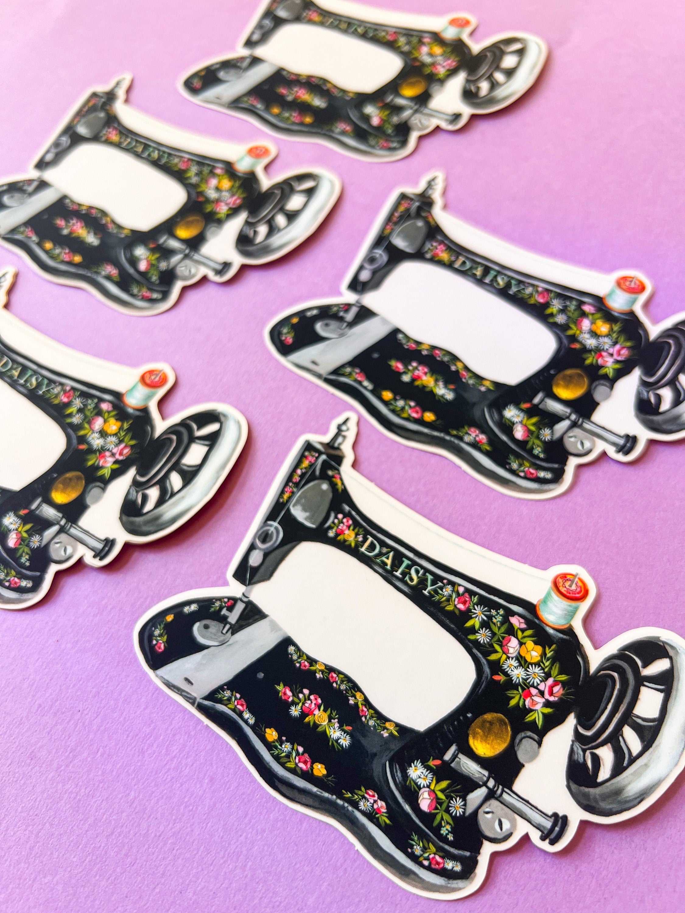 Vintage Sewing Machine Sticker