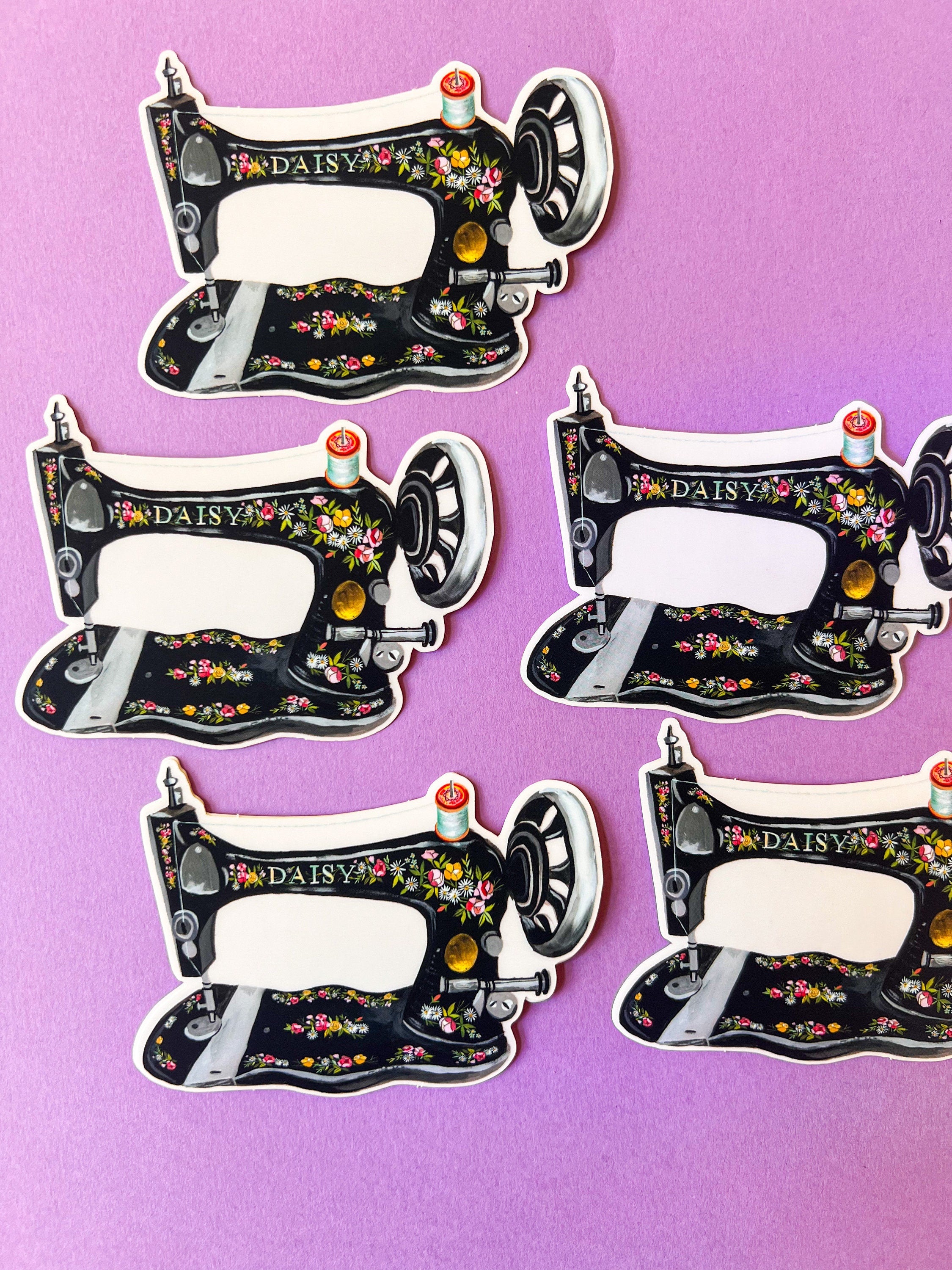 Vintage Sewing Machine Sticker