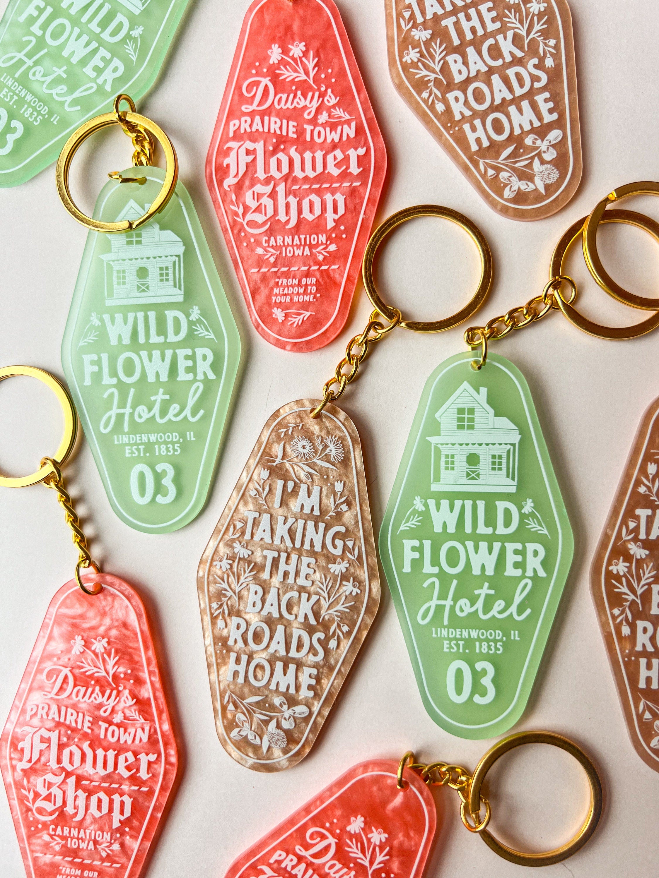 Flower Shop Keychain