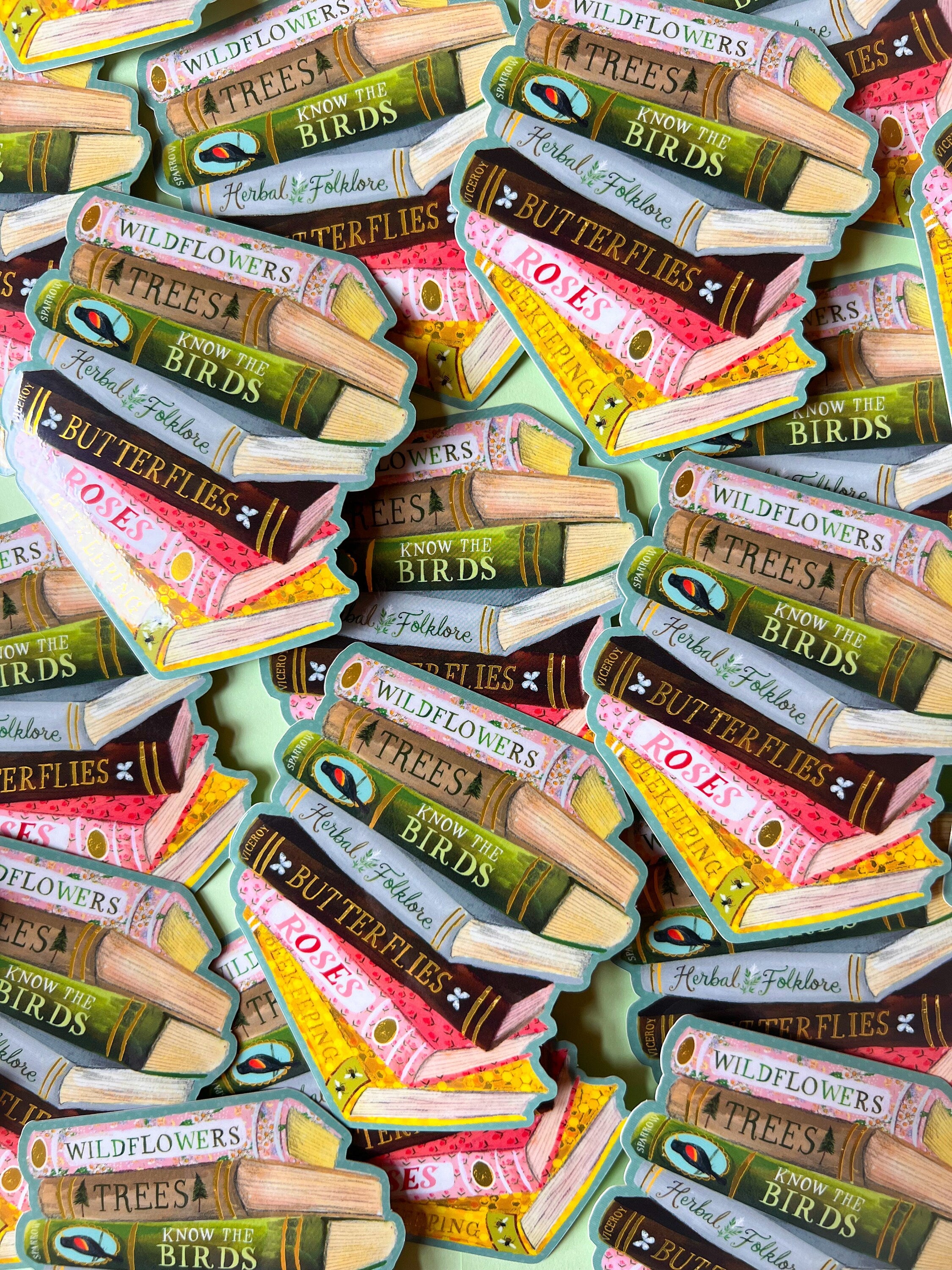 Books Die-Cut Sticker