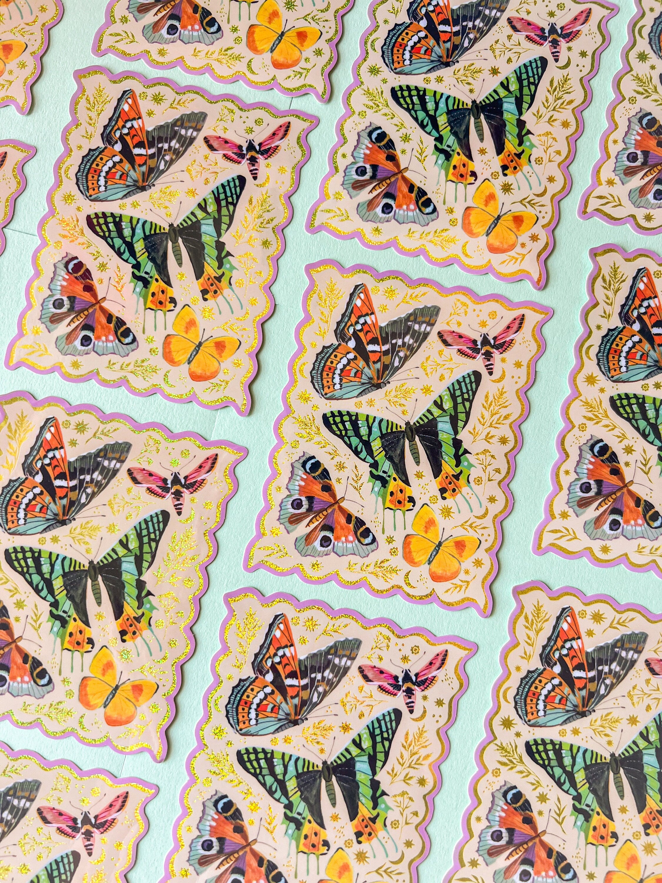Fly Away Glitter Sticker