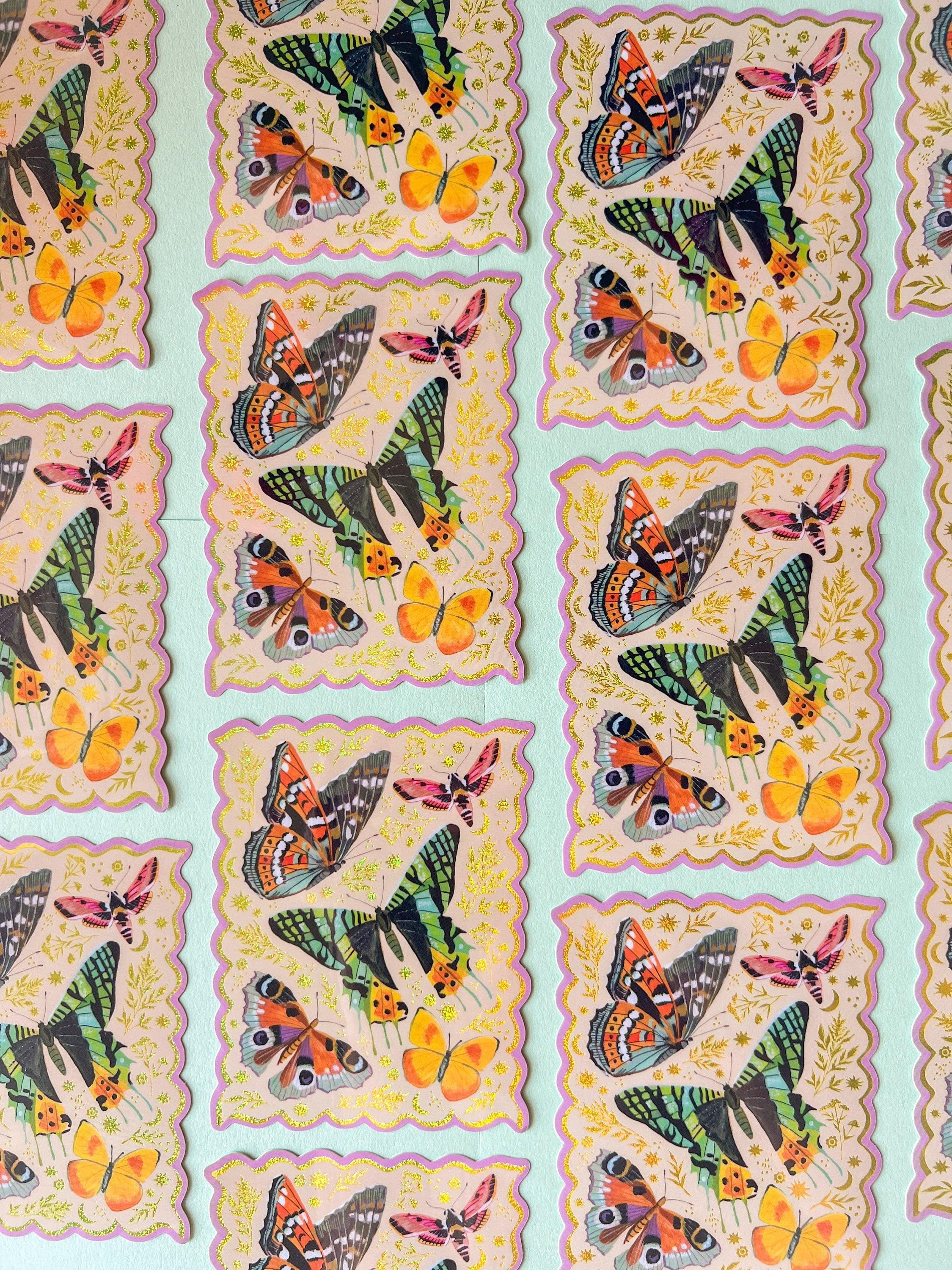 Fly Away Glitter Sticker
