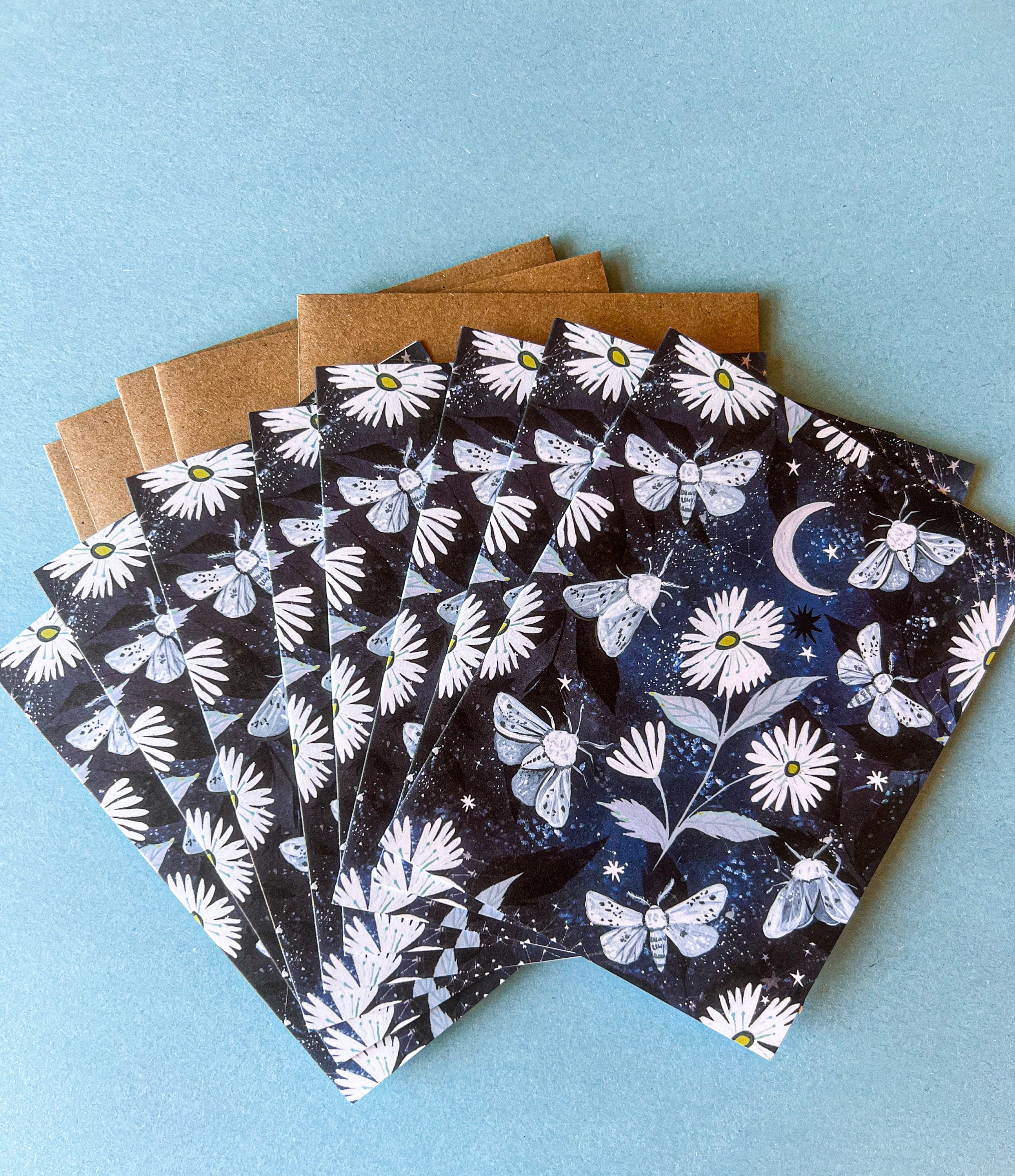 Moth Notecard Set