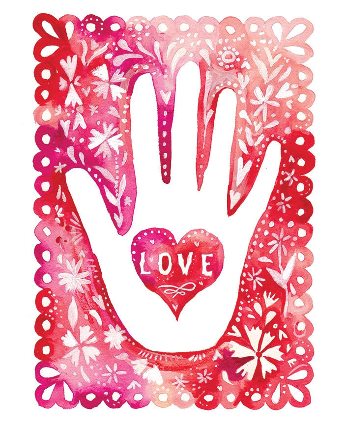Hand of Love Art Print