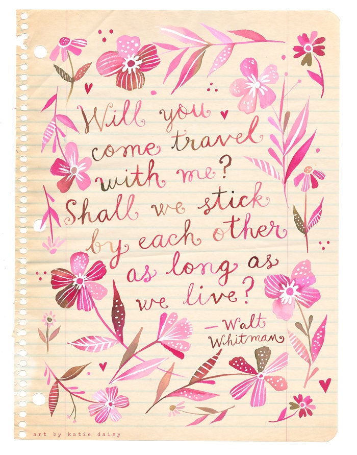 Travel With Me Art Print