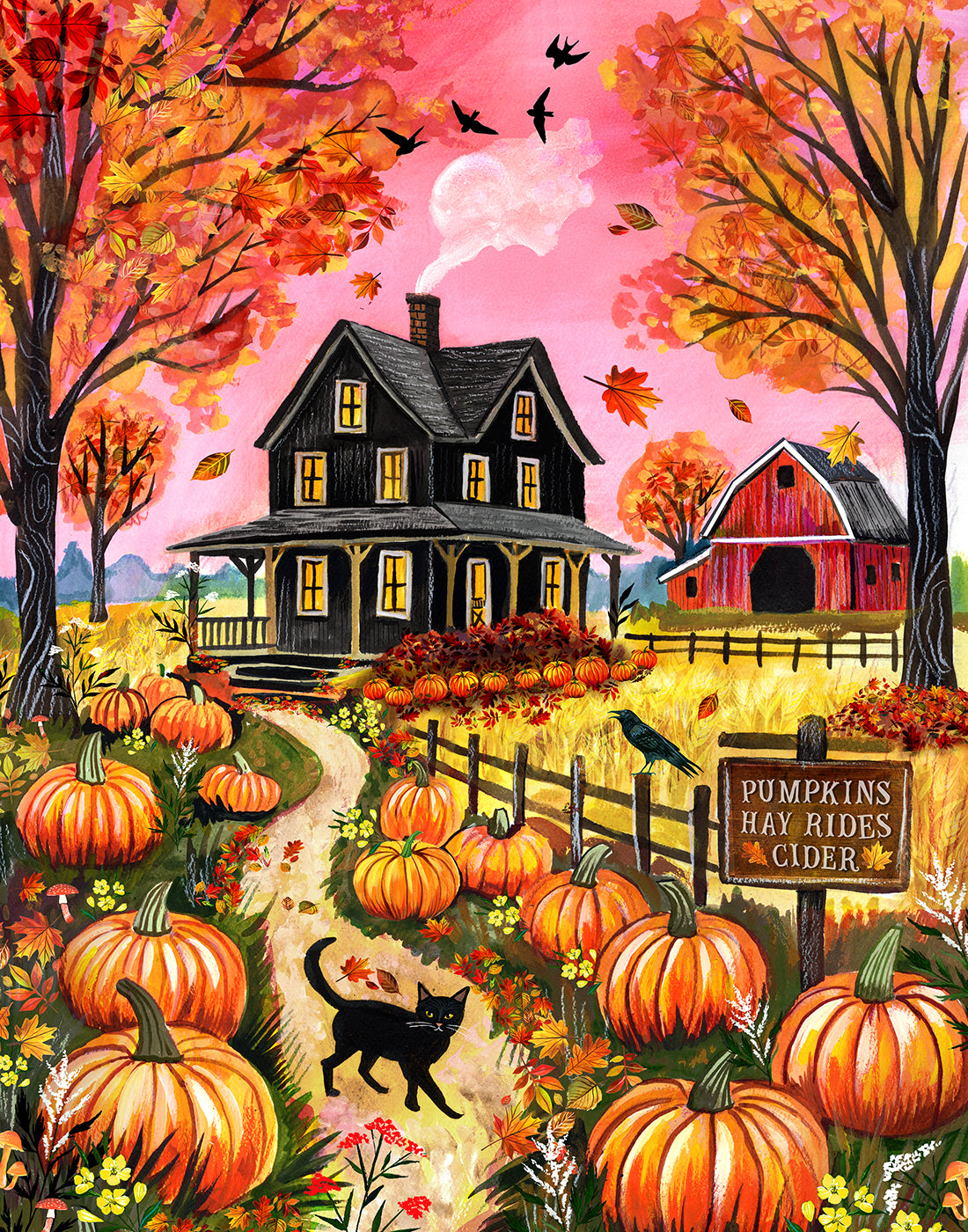 Pumpkin Patch Art Print