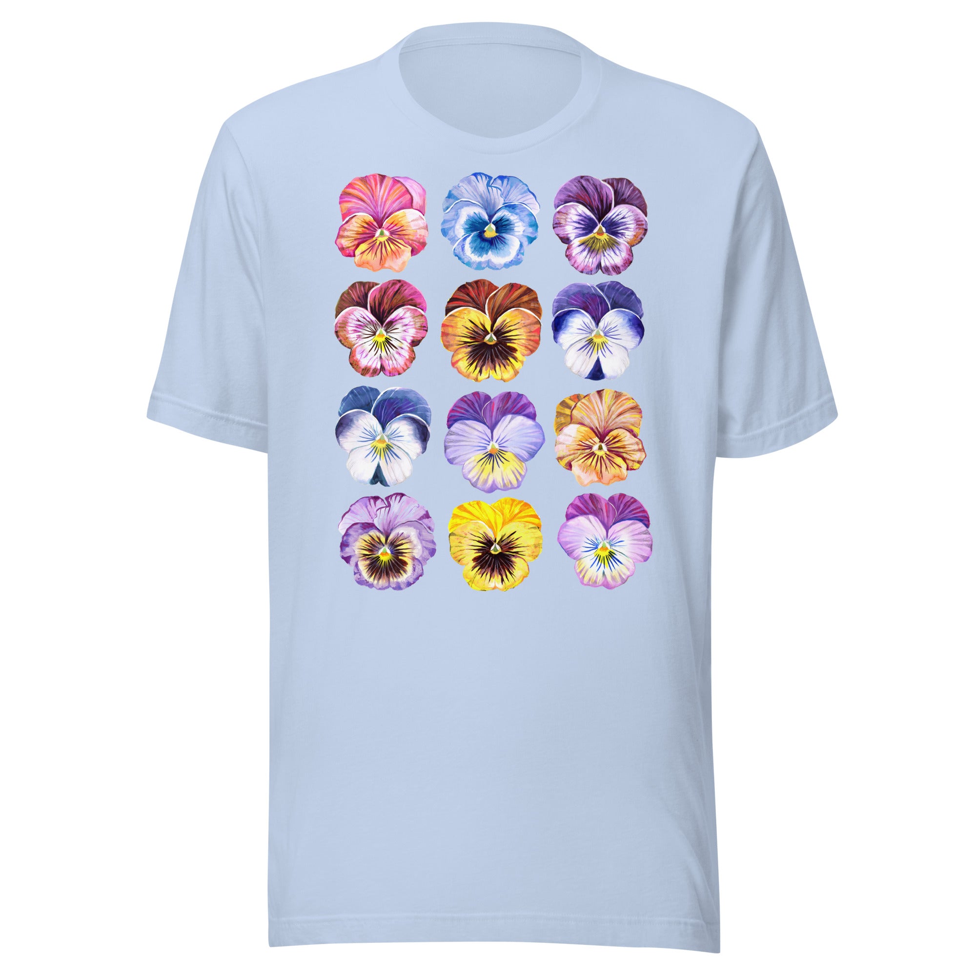 Pansy Unisex t-shirt Baby Blue