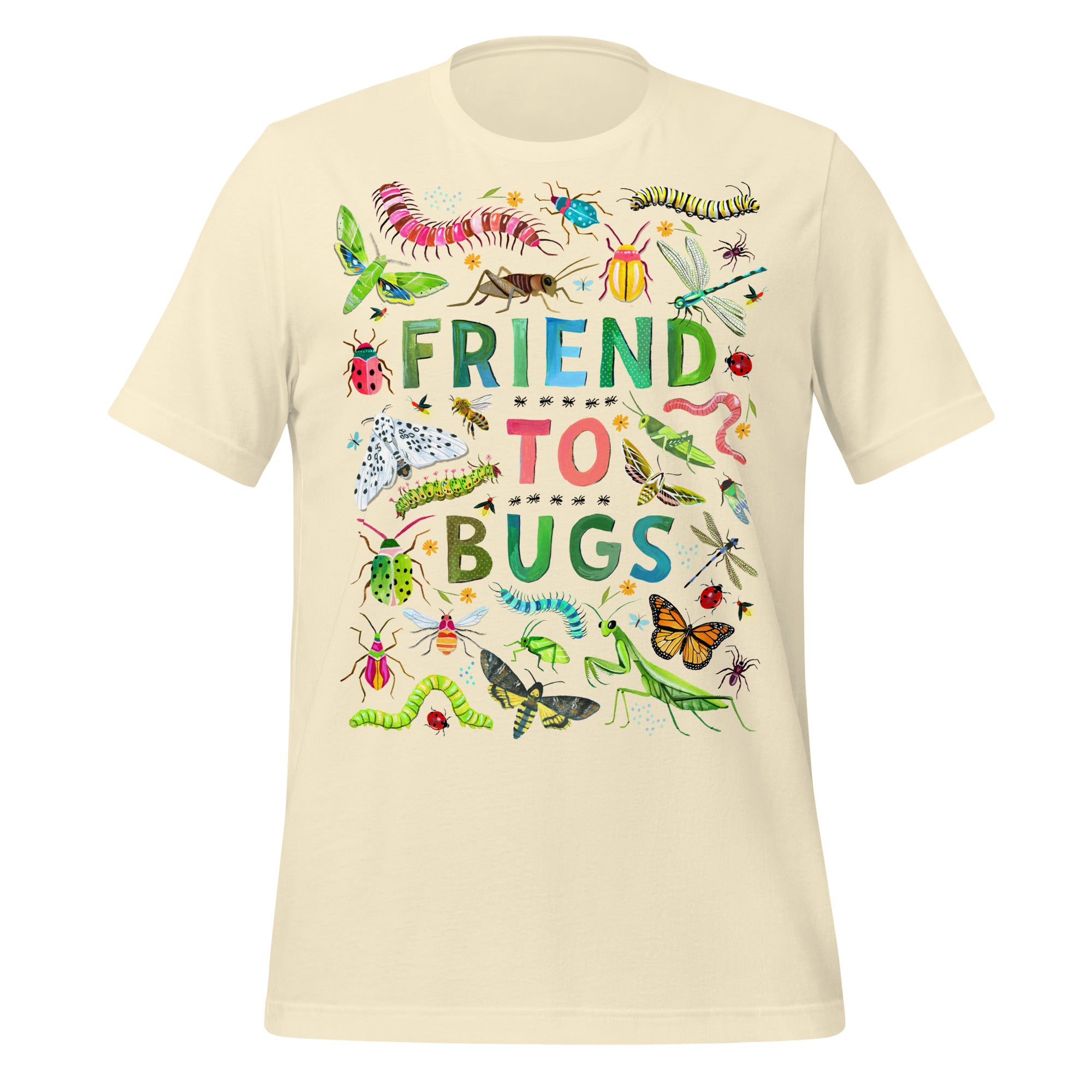 Friend To Bugs Unisex t-shirt Natural
