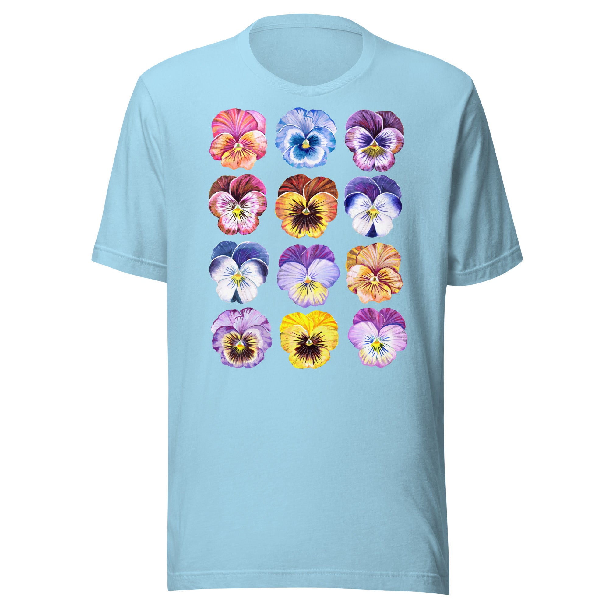 Pansy Unisex t-shirt Ocean Blue