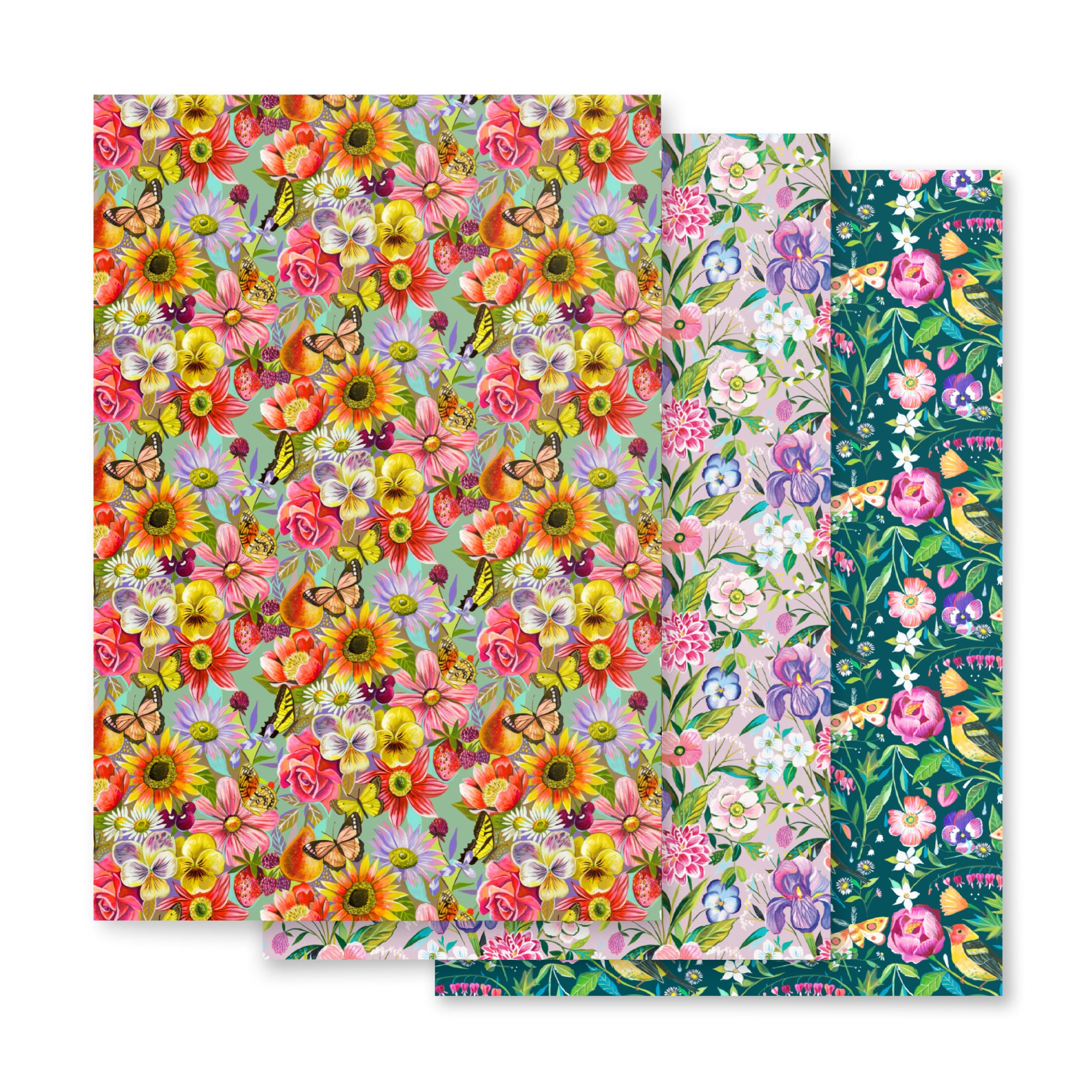 Floral Gift Wrap Sheets