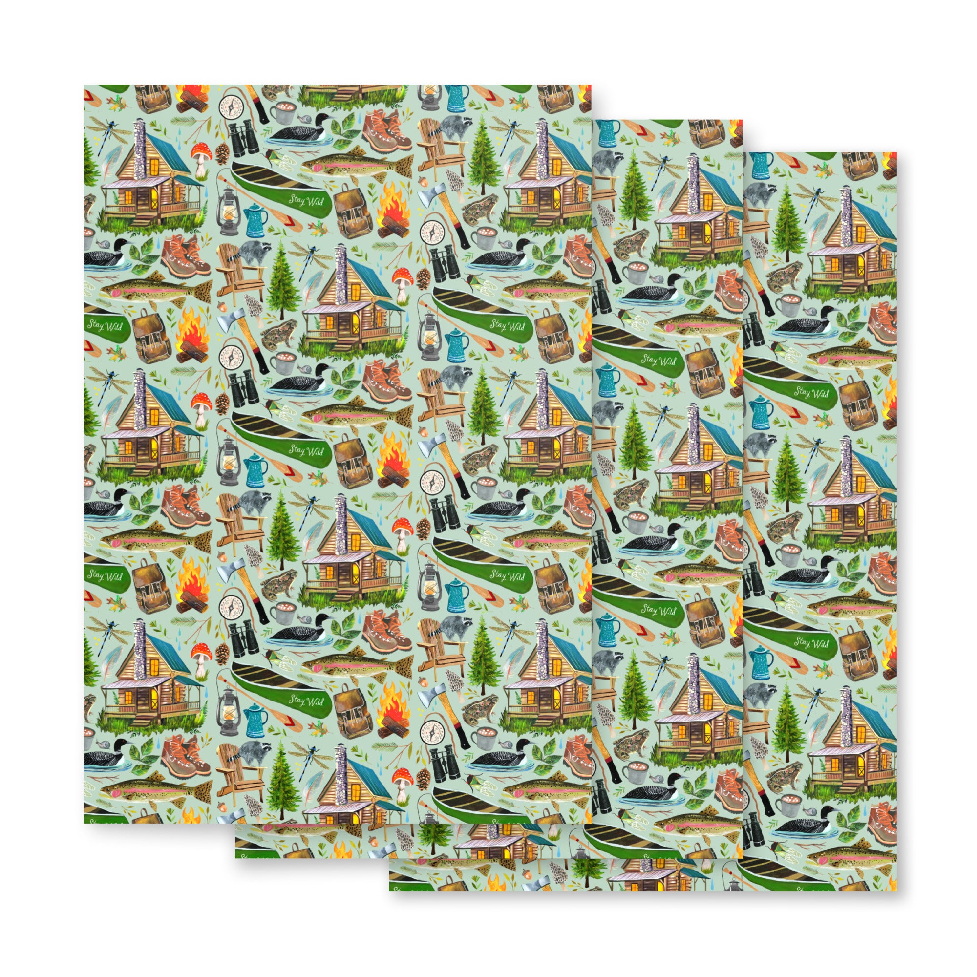 Lake Life Wrapping Paper Sheets