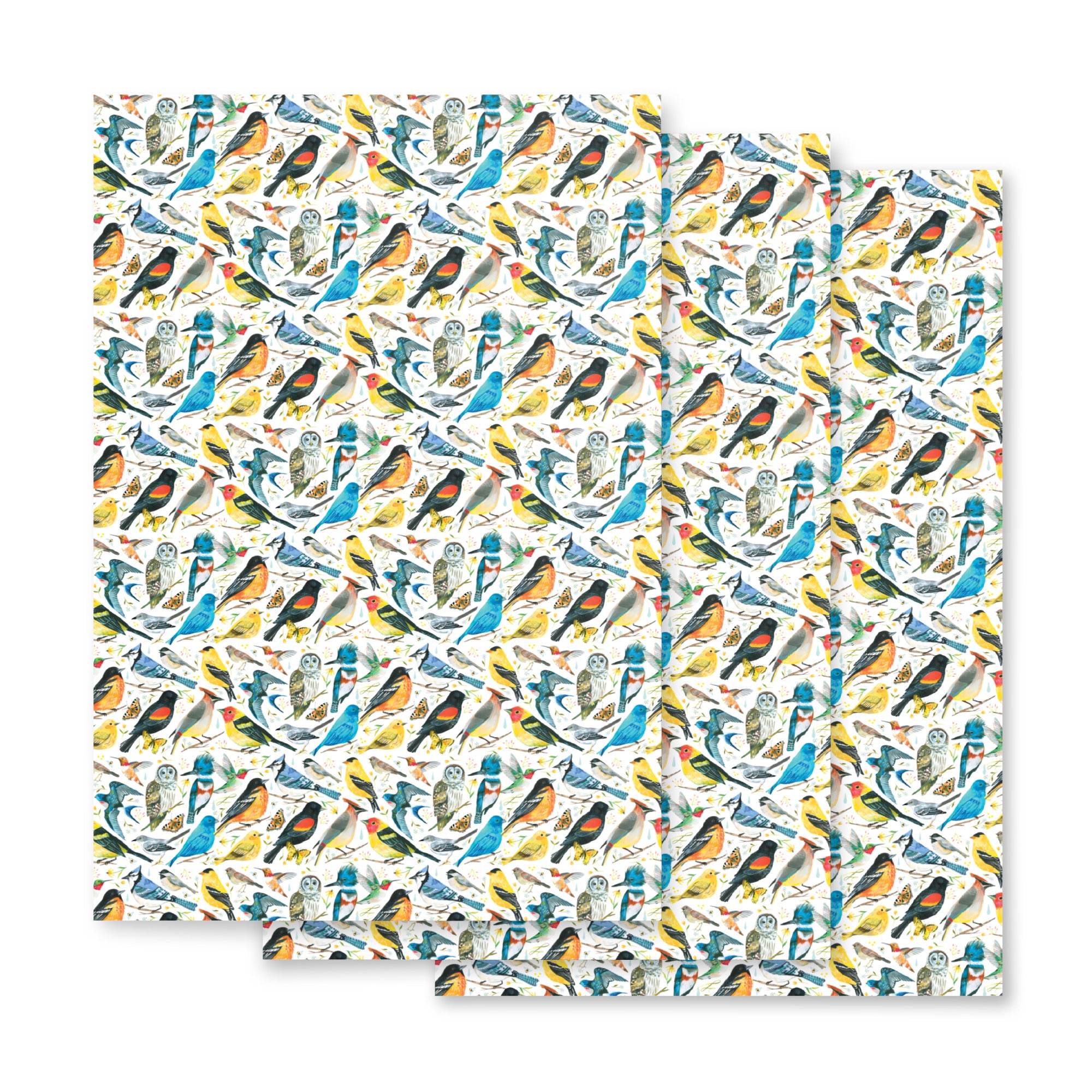 Birds Wrapping Paper Sheets