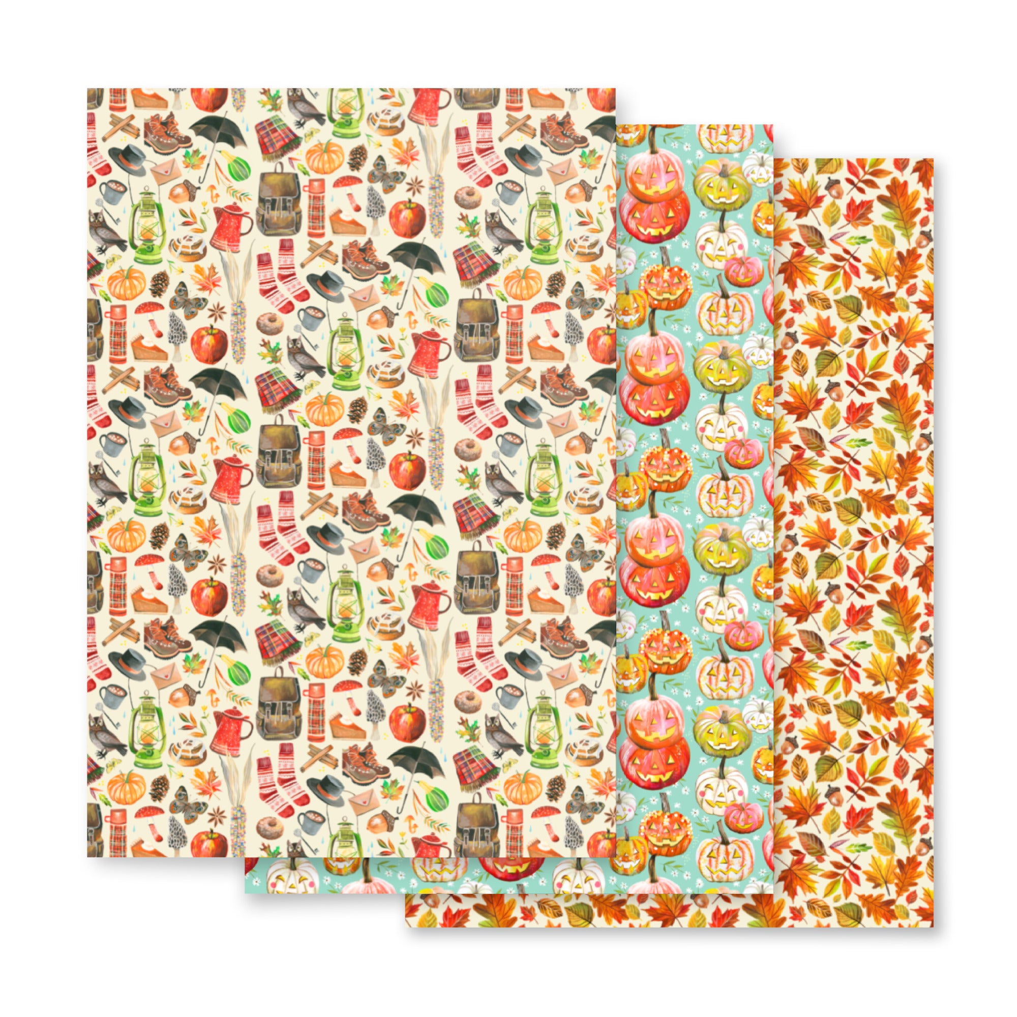 Fall Wrapping Paper Sheets